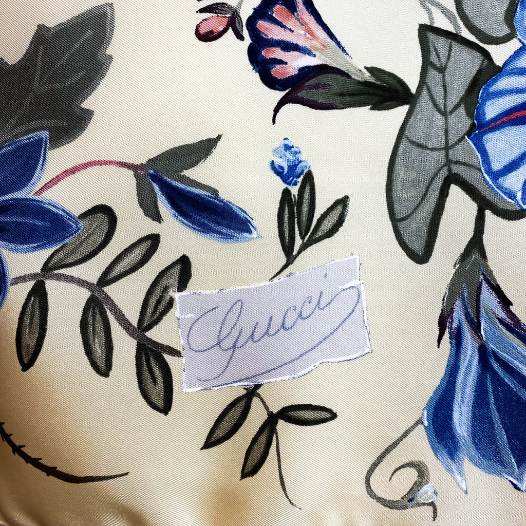 Gucci Floral Vintage Silk Scarf