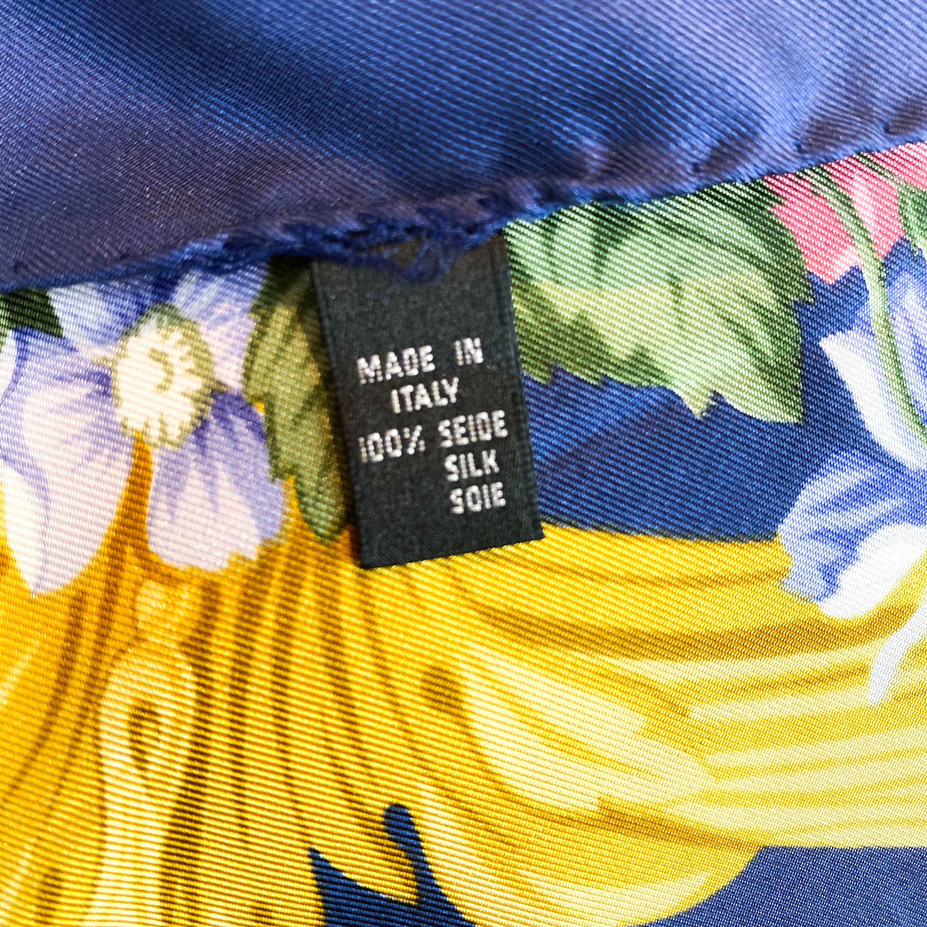 Lancel Paris Silk Twill Scarf
