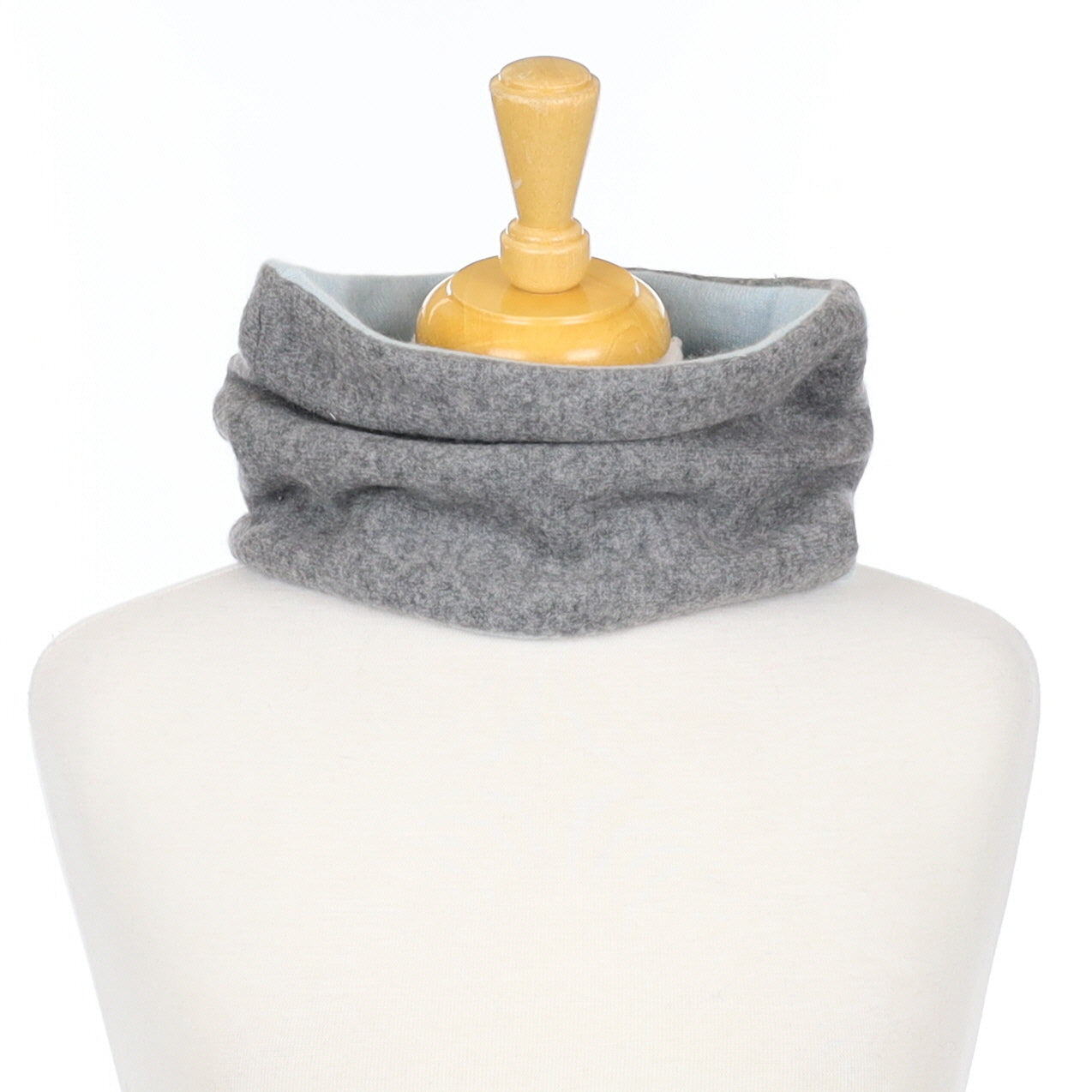 Ash Grey and Powder Blue Neck Warmer
