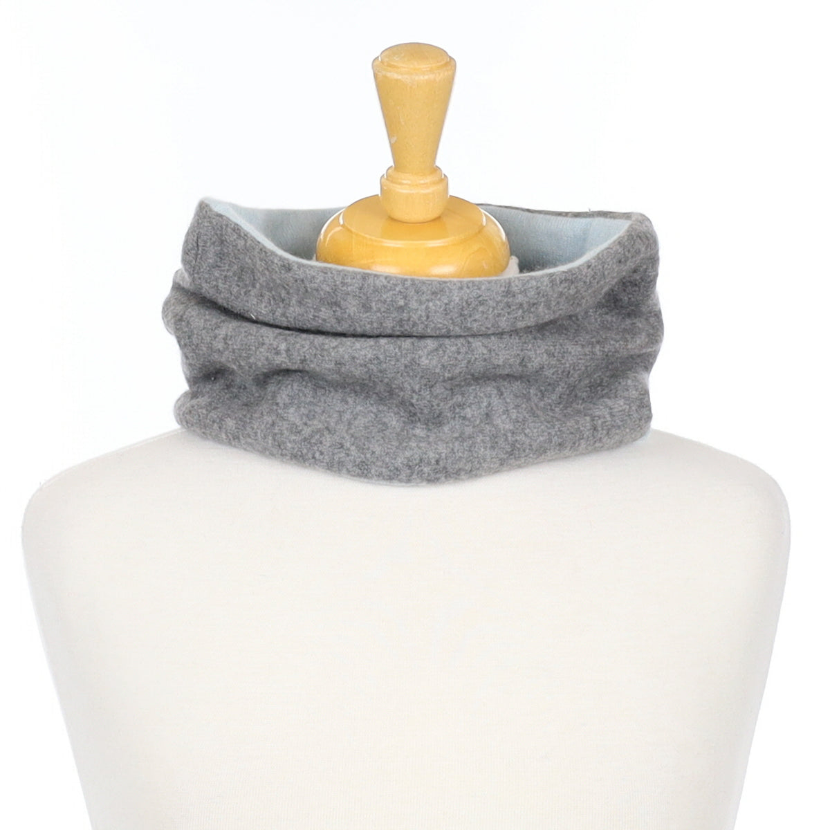 Ash Grey and Powder Blue Neck Warmer