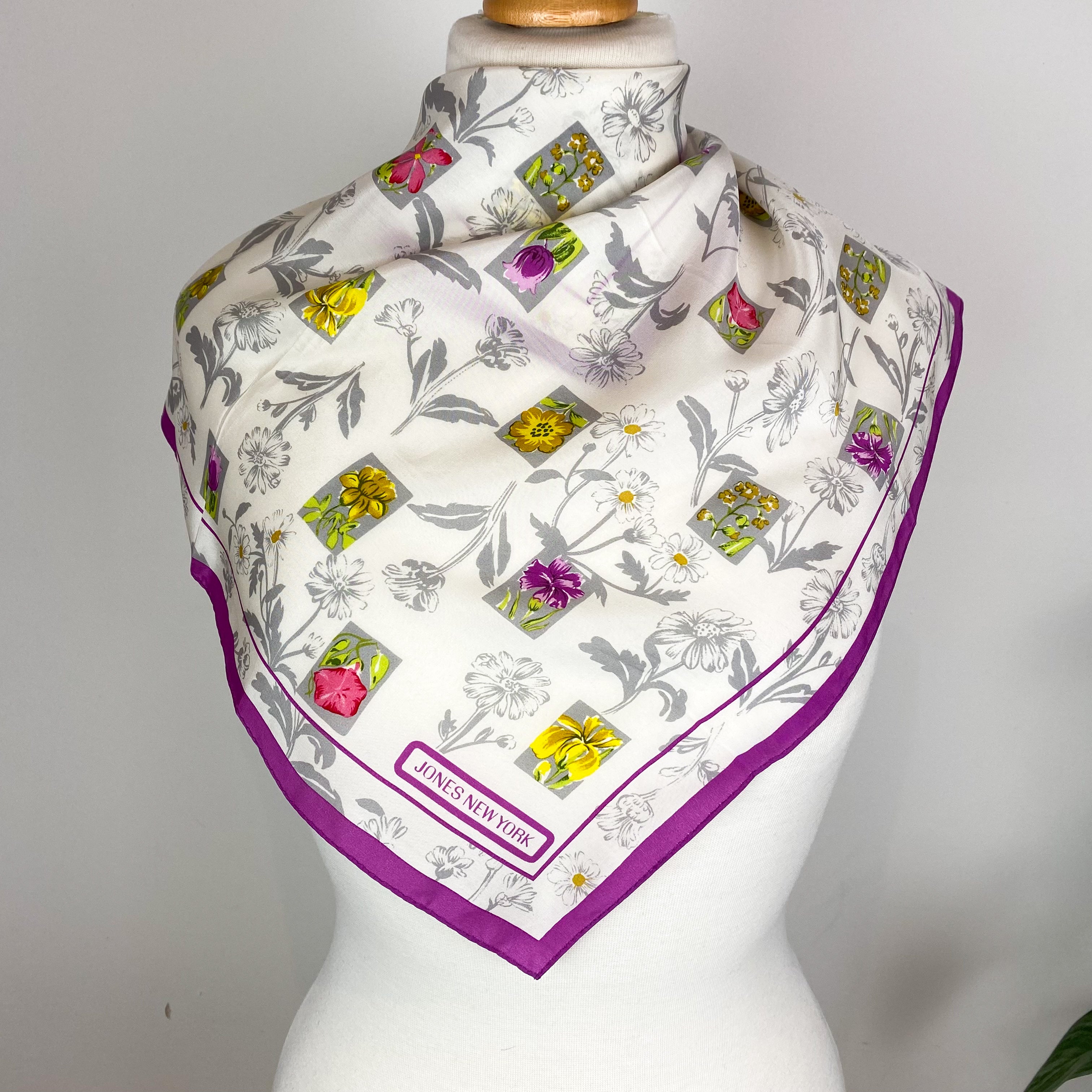 Jones of New York Small Silk Scarf