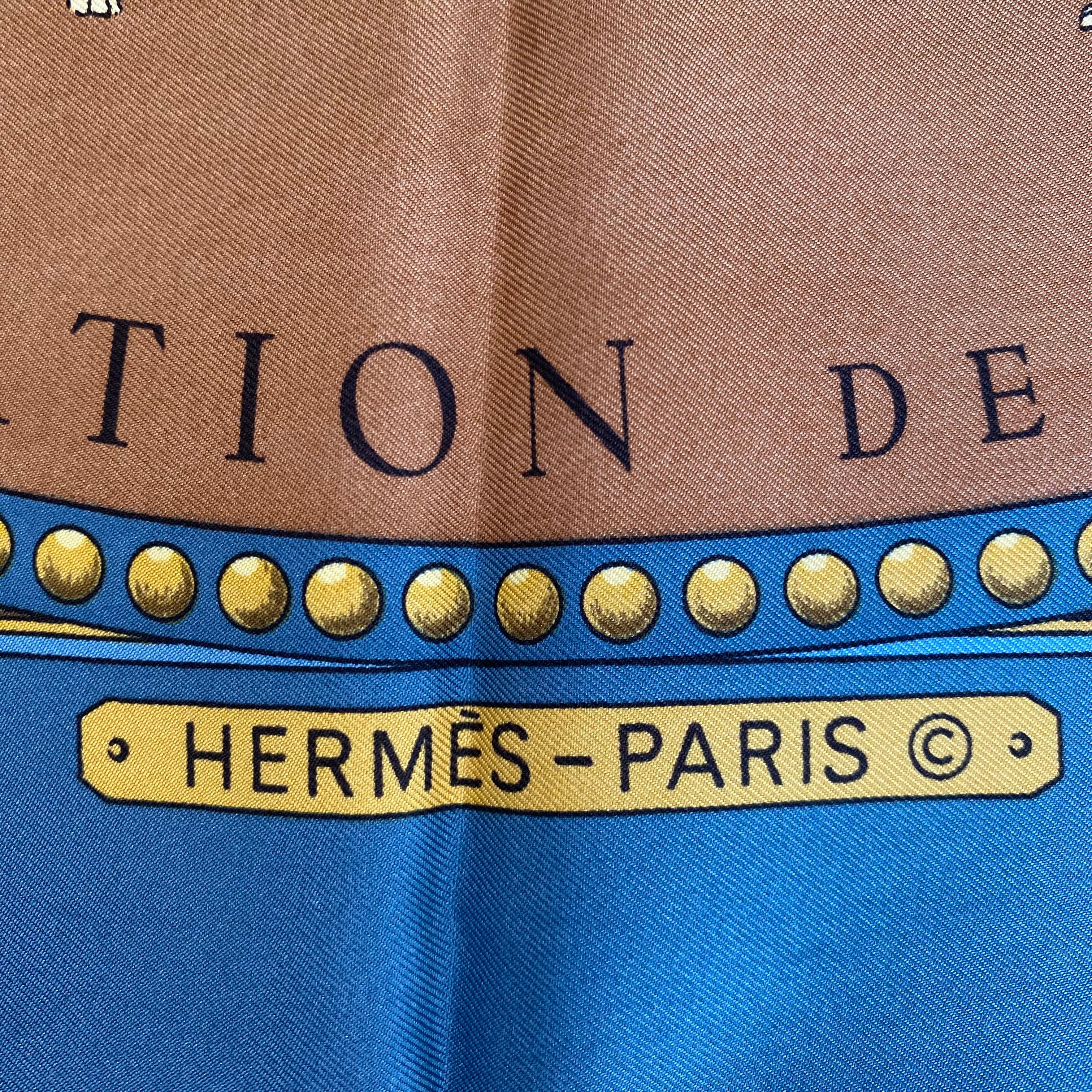 Pristine Boxed Hermès Presentation de Chevaux Silk Scarf