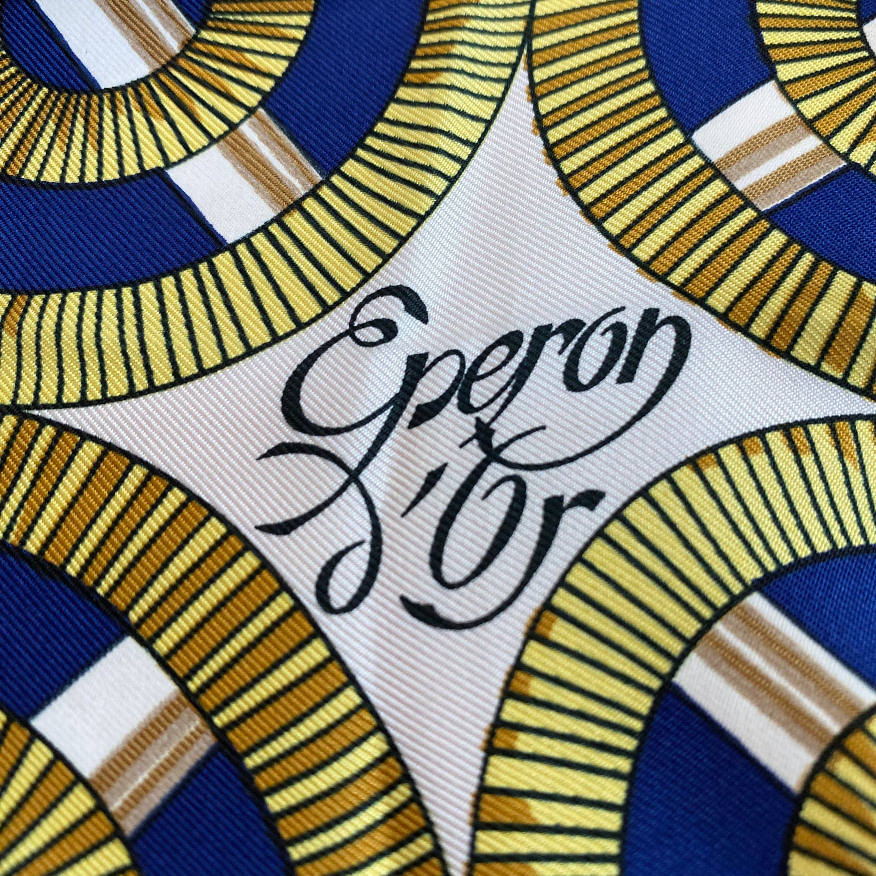 Brand New Boxed Hermès Eperon D’Or Silk Scarf