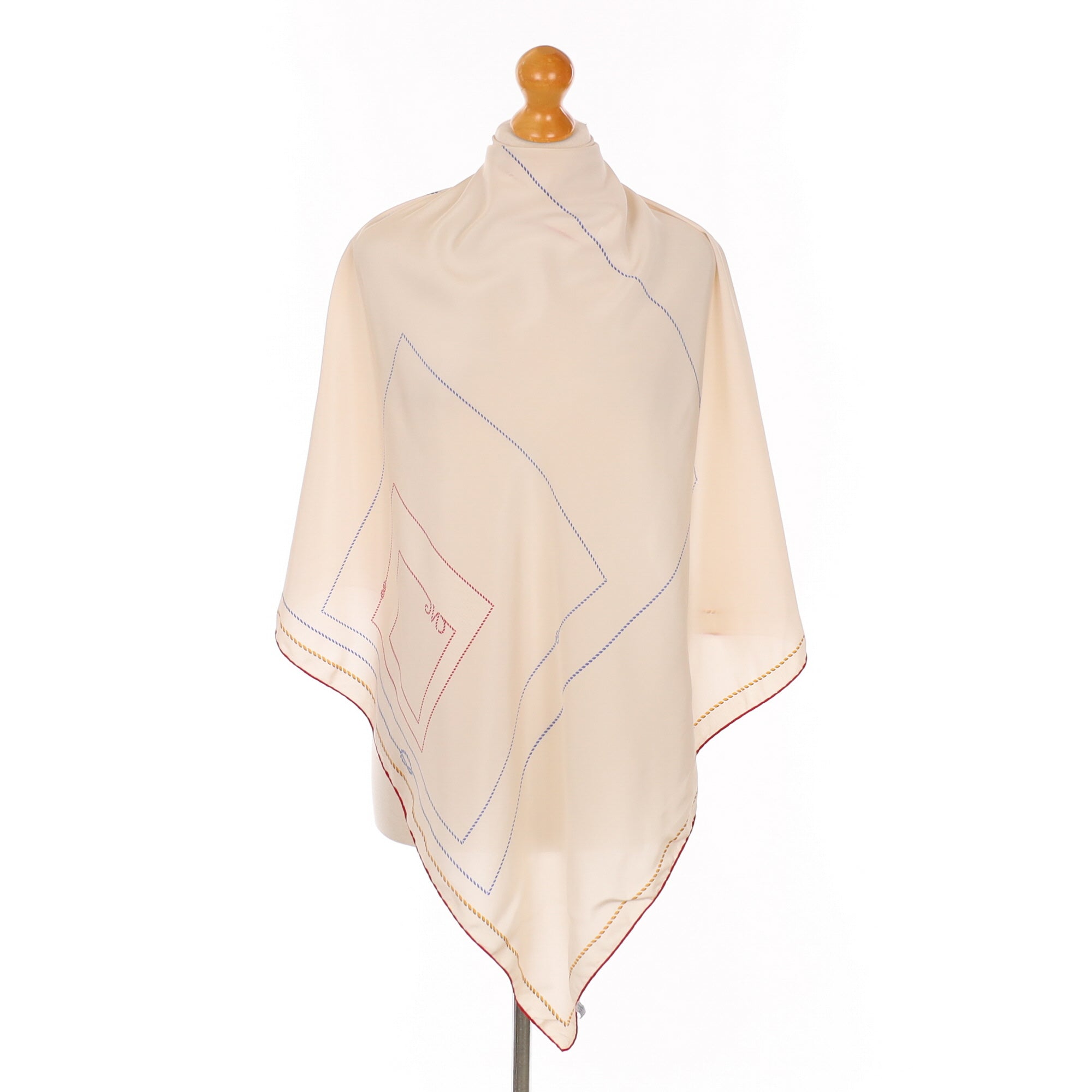 Italian Cream Silk Scarf