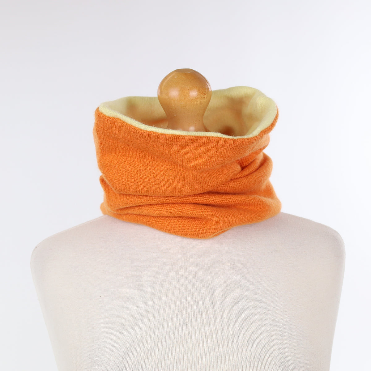Marigold Orange and Primrose Yellow Luxury Double Layered Snood