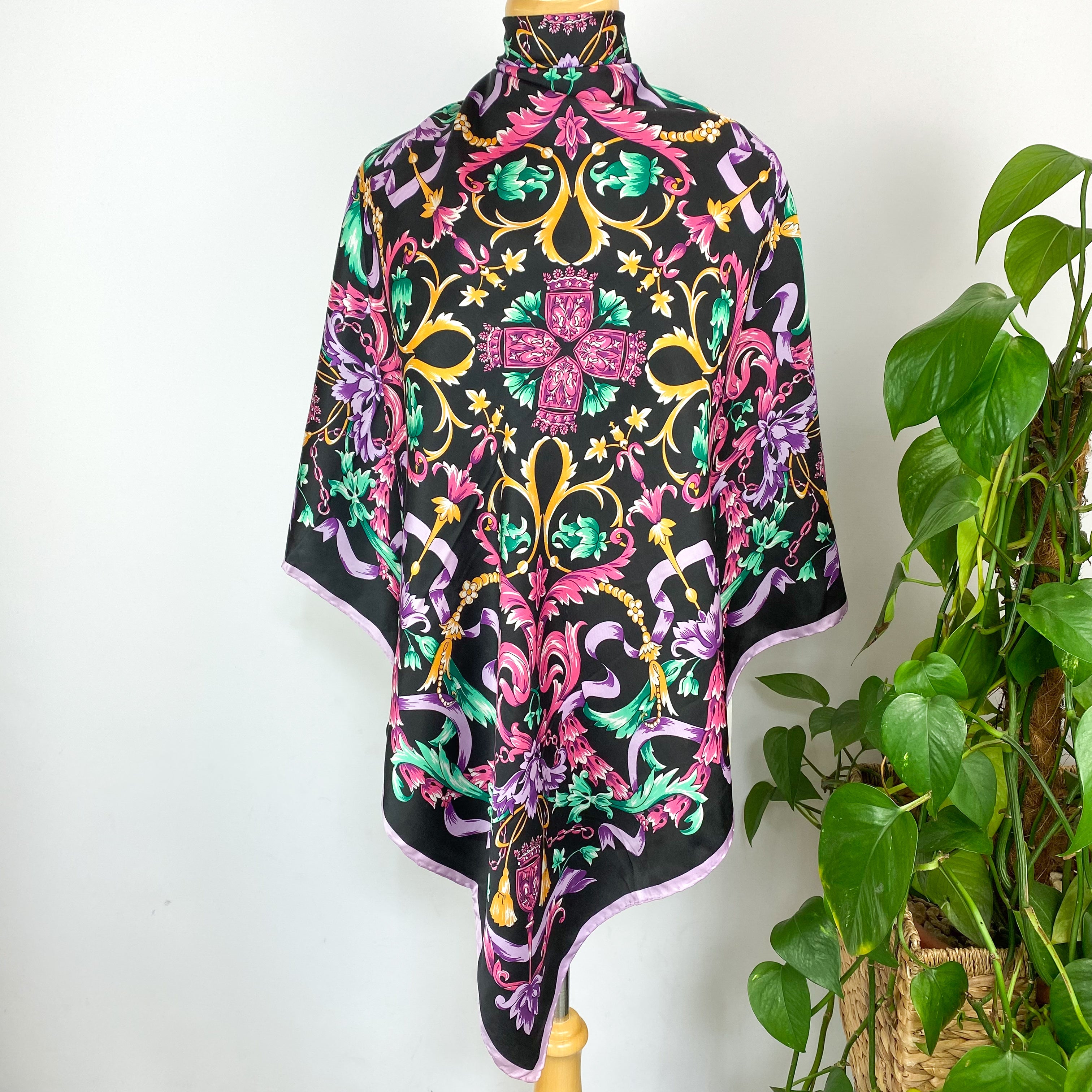 Enchantal Floral Silk Scarf