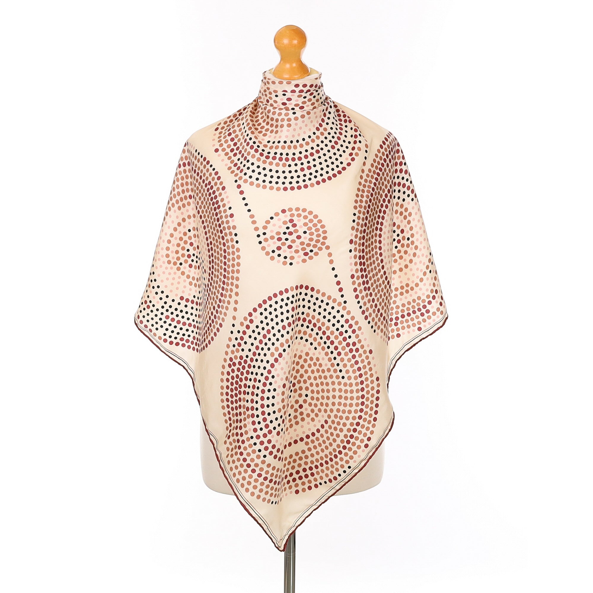 Richard Allan Spotted Circles Silk Scarf