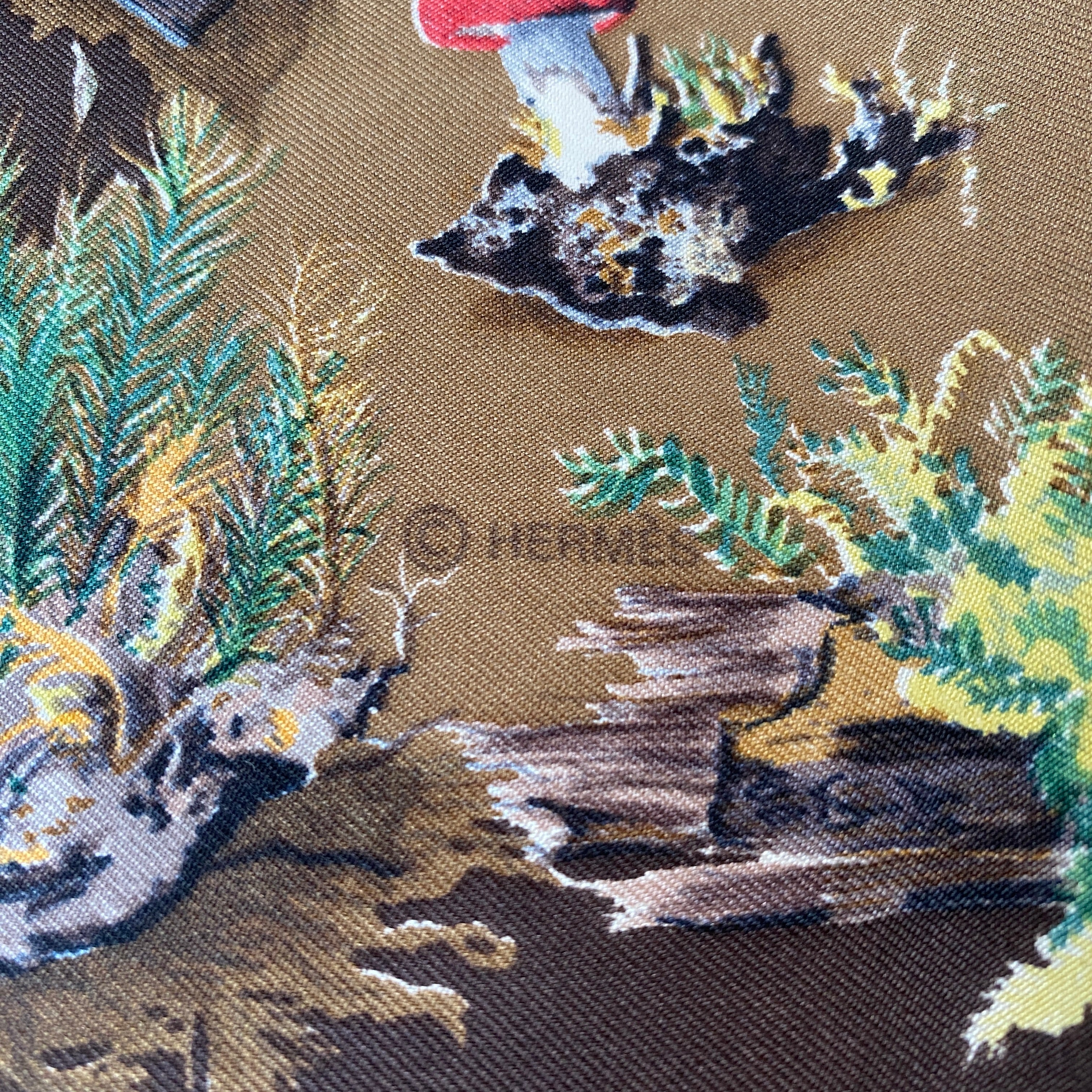 Hermès Les Champignons II Silk Scarf