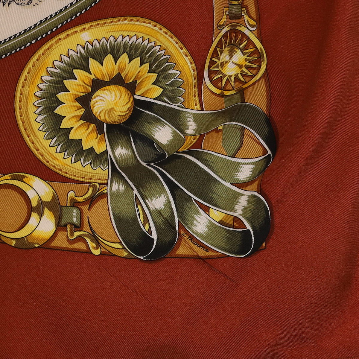 Hermès Chevaux De Trait Silk Scarf