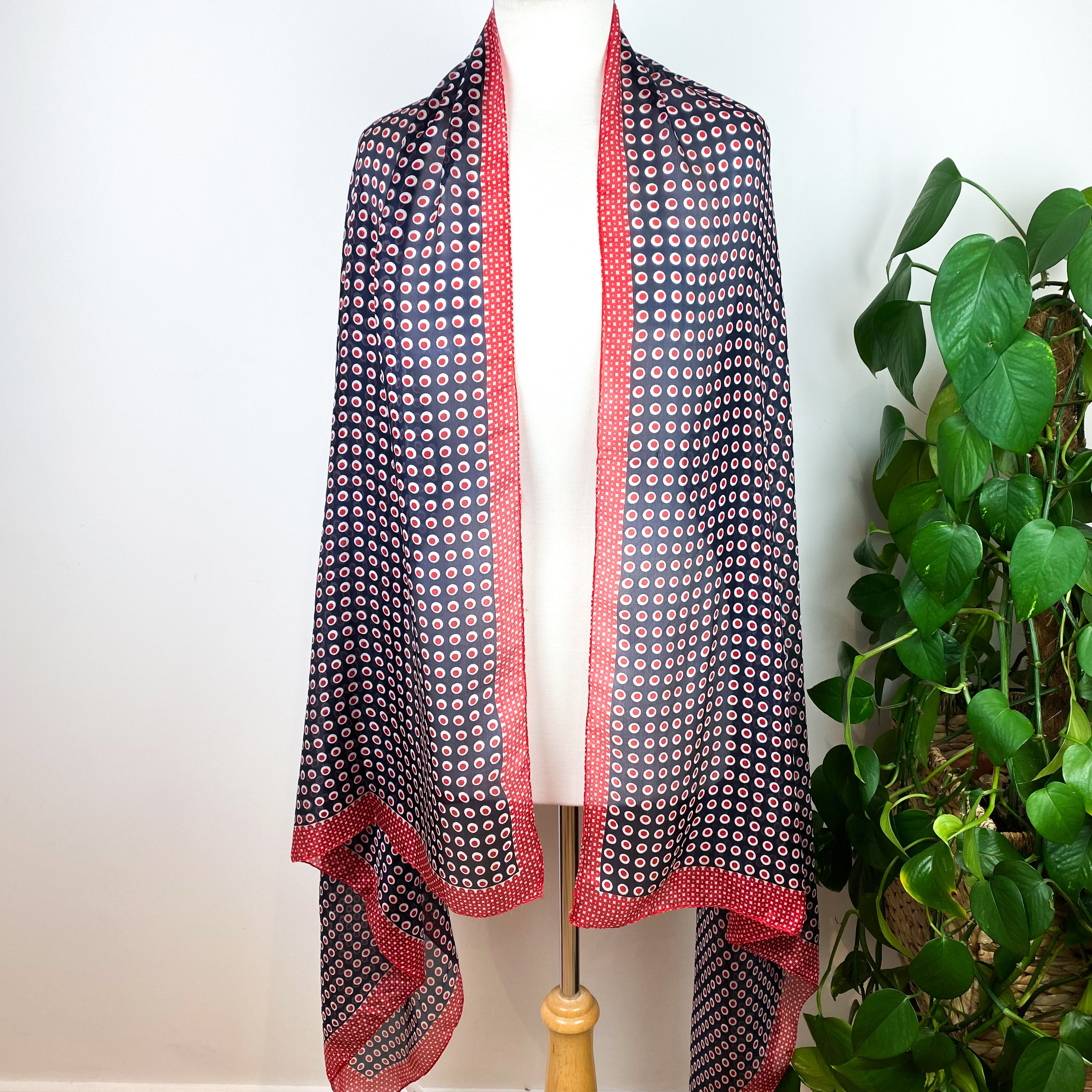 Modern Lightweight Wrap Style Silk Scarf
