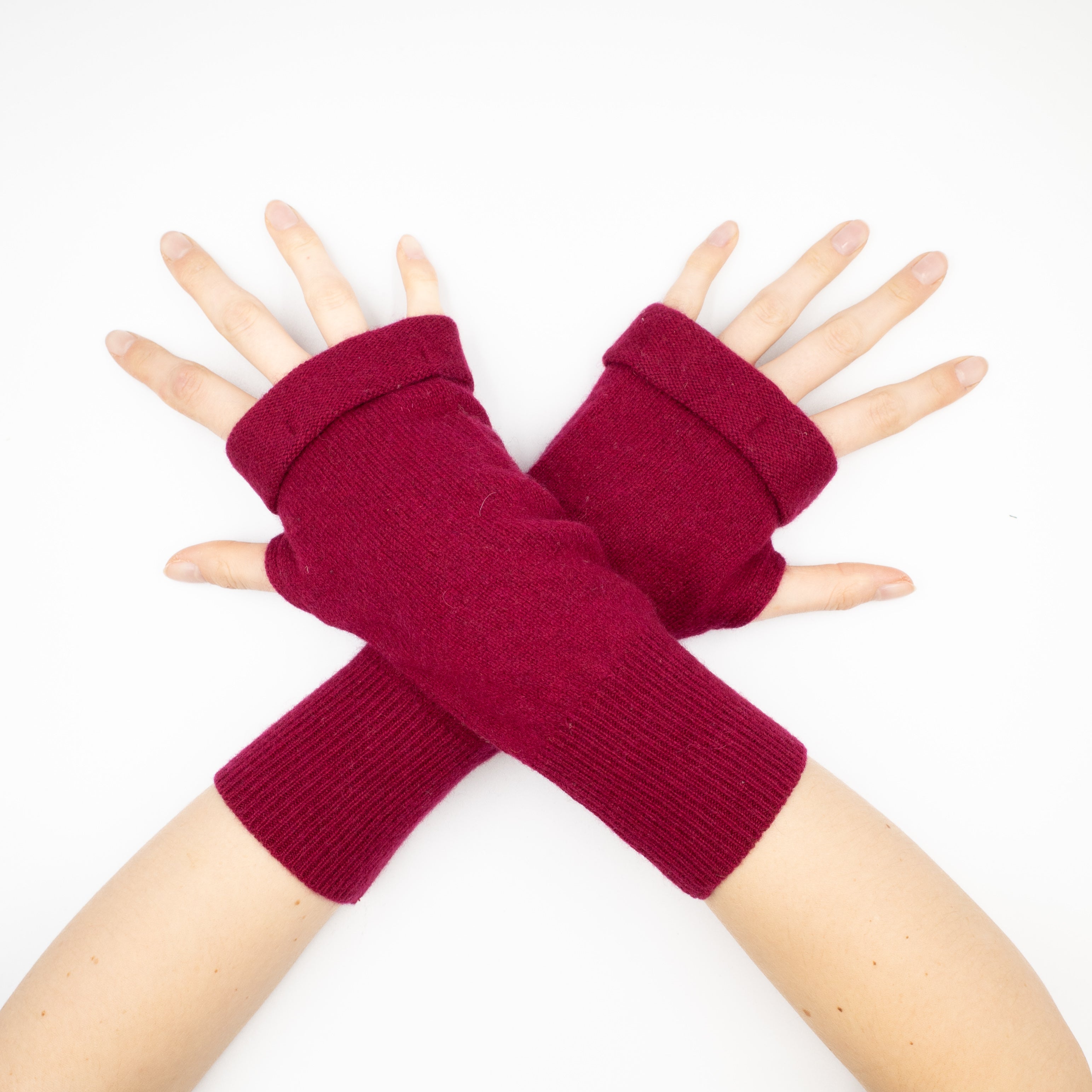 Maroon Fingerless Gloves