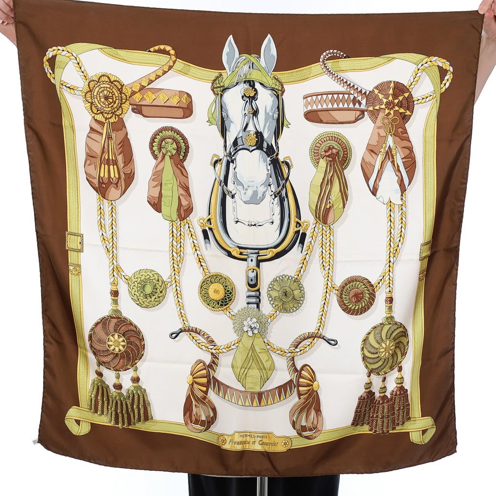 Hermès Frontaux et Cocardes Silk Scar