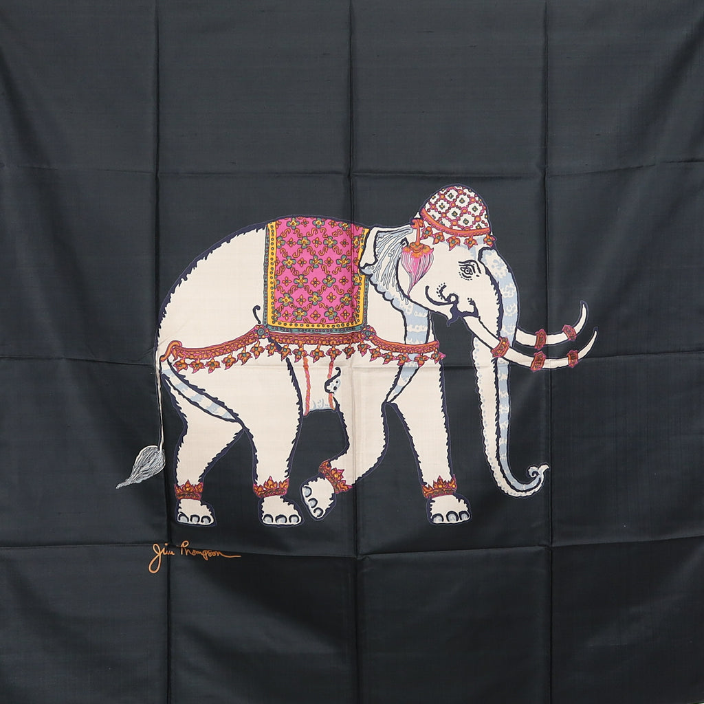 Jim Thompson Elephant Silk Scarf