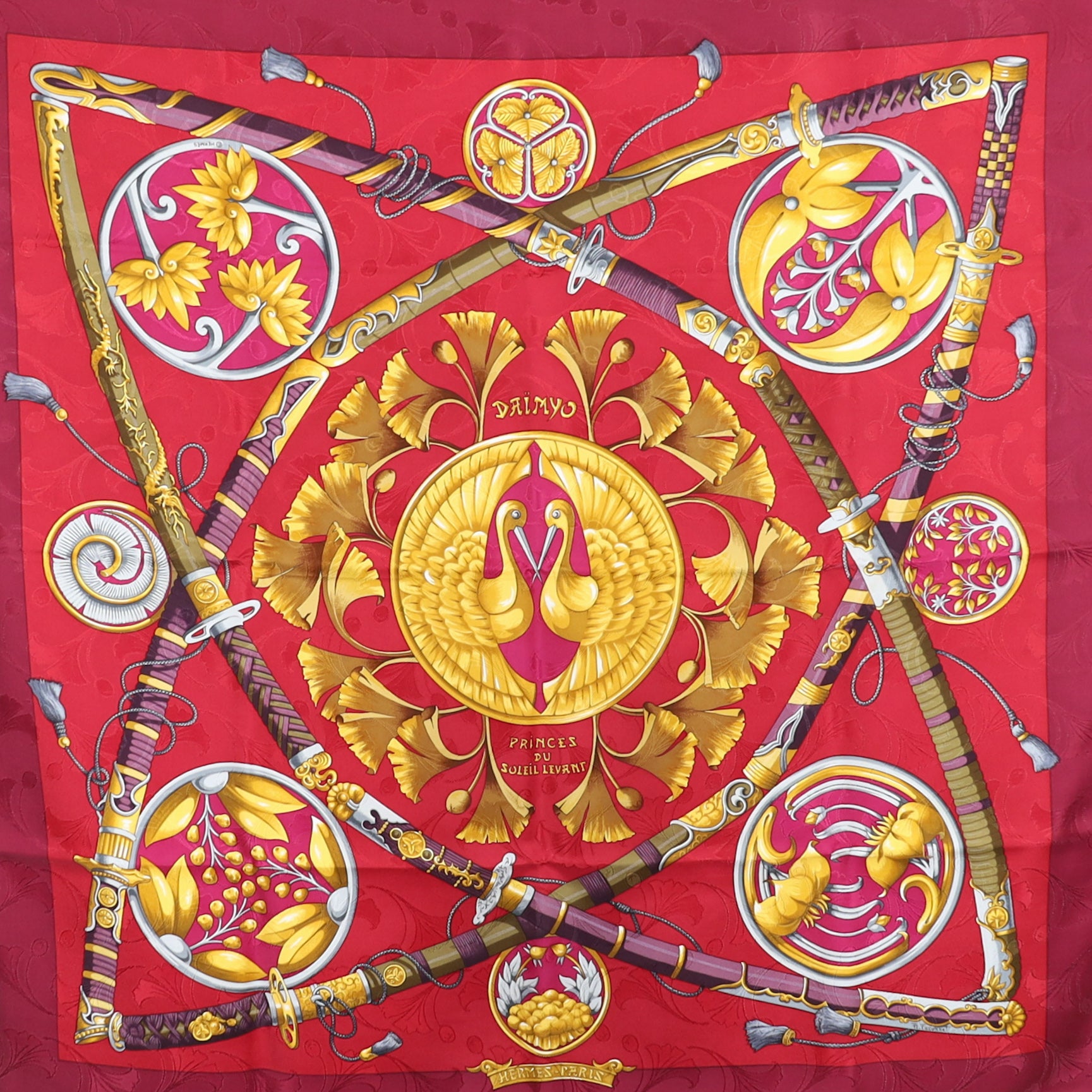 Brand New Boxed Hermès Princes du Suleil Levant Silk Scarf