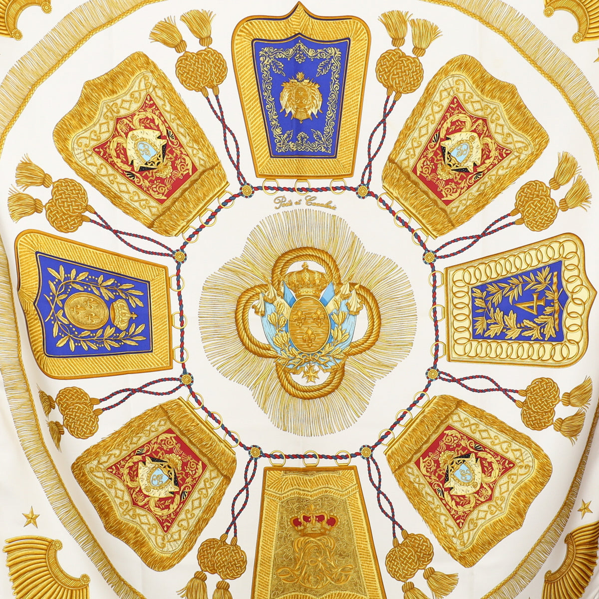 Hermès Poste et Cavalerie Silk Scarf