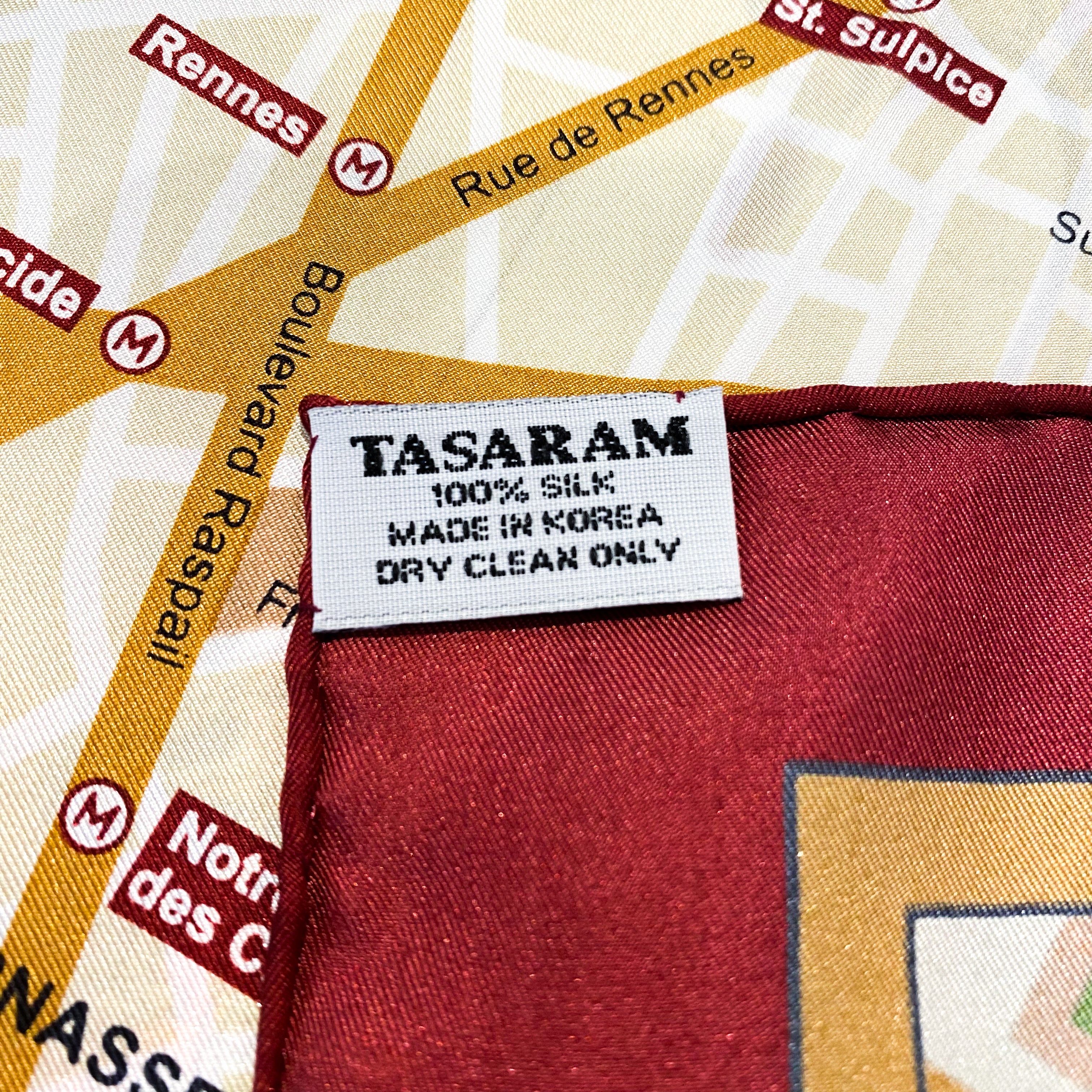 Brand New Paris Map Silk Scarf