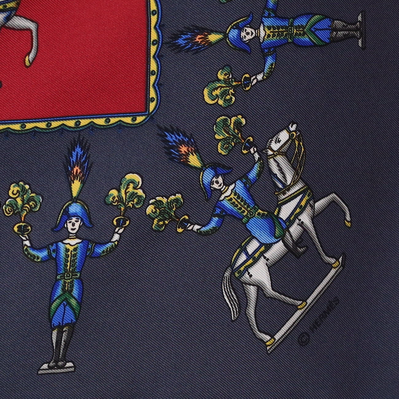 Hermès Les Artificiers Silk Scarf