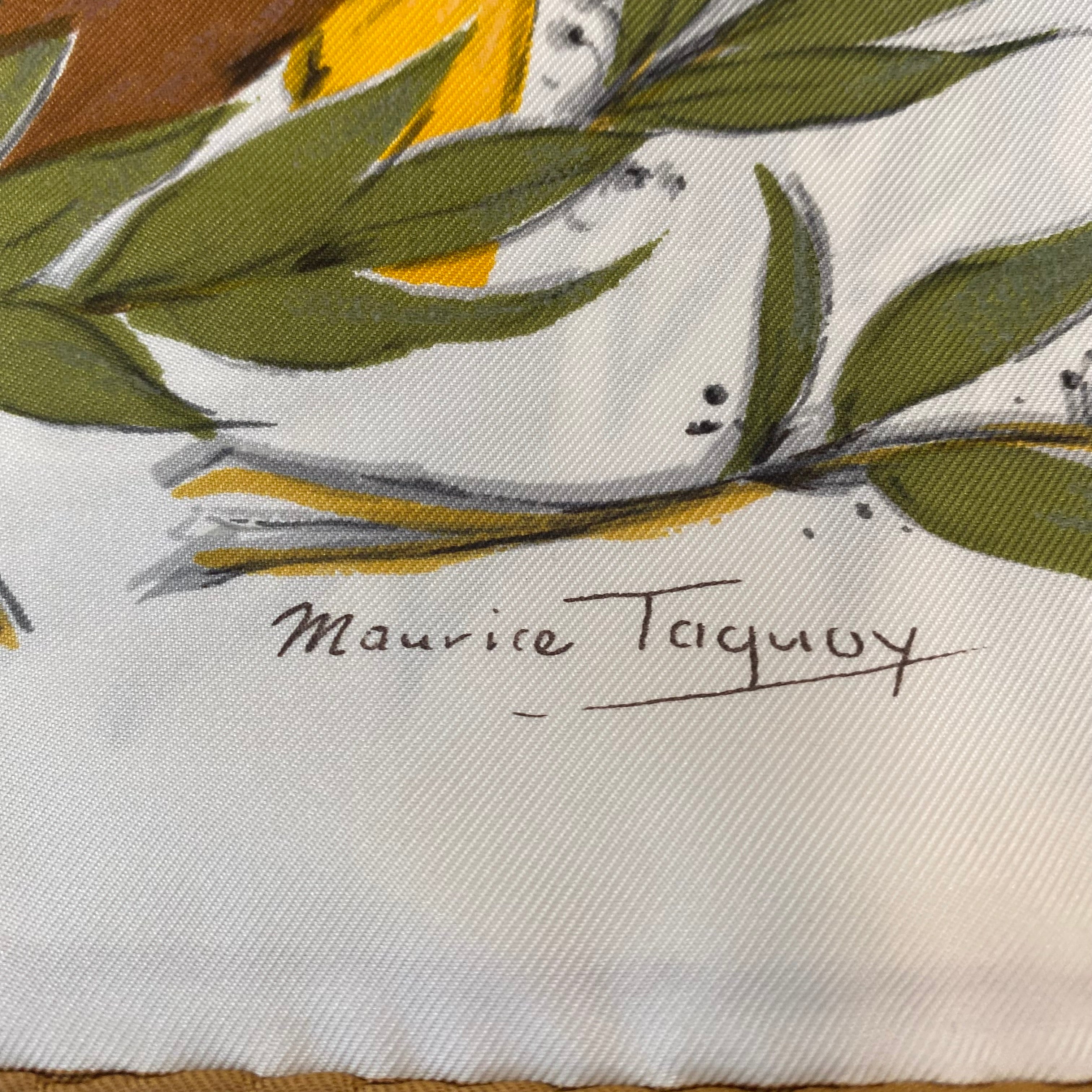 Hermès Champ de Courses À Chantilly Silk Scarf