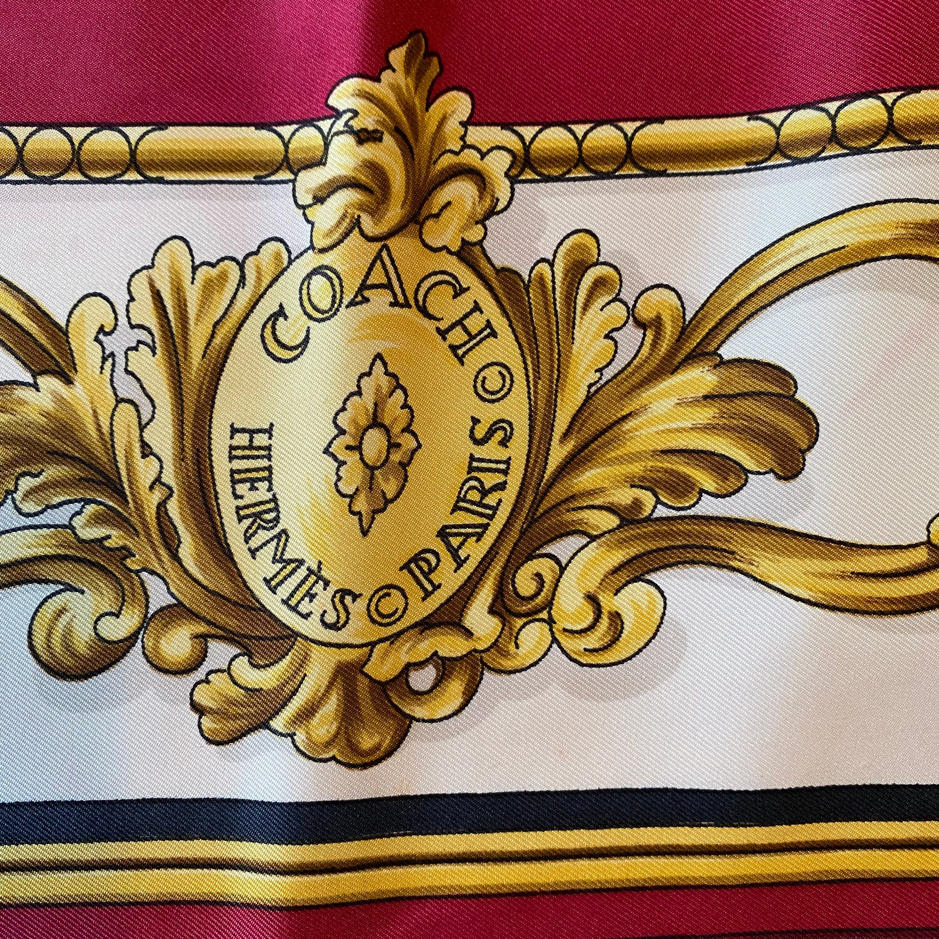 Hermès Coach Silk Scarf