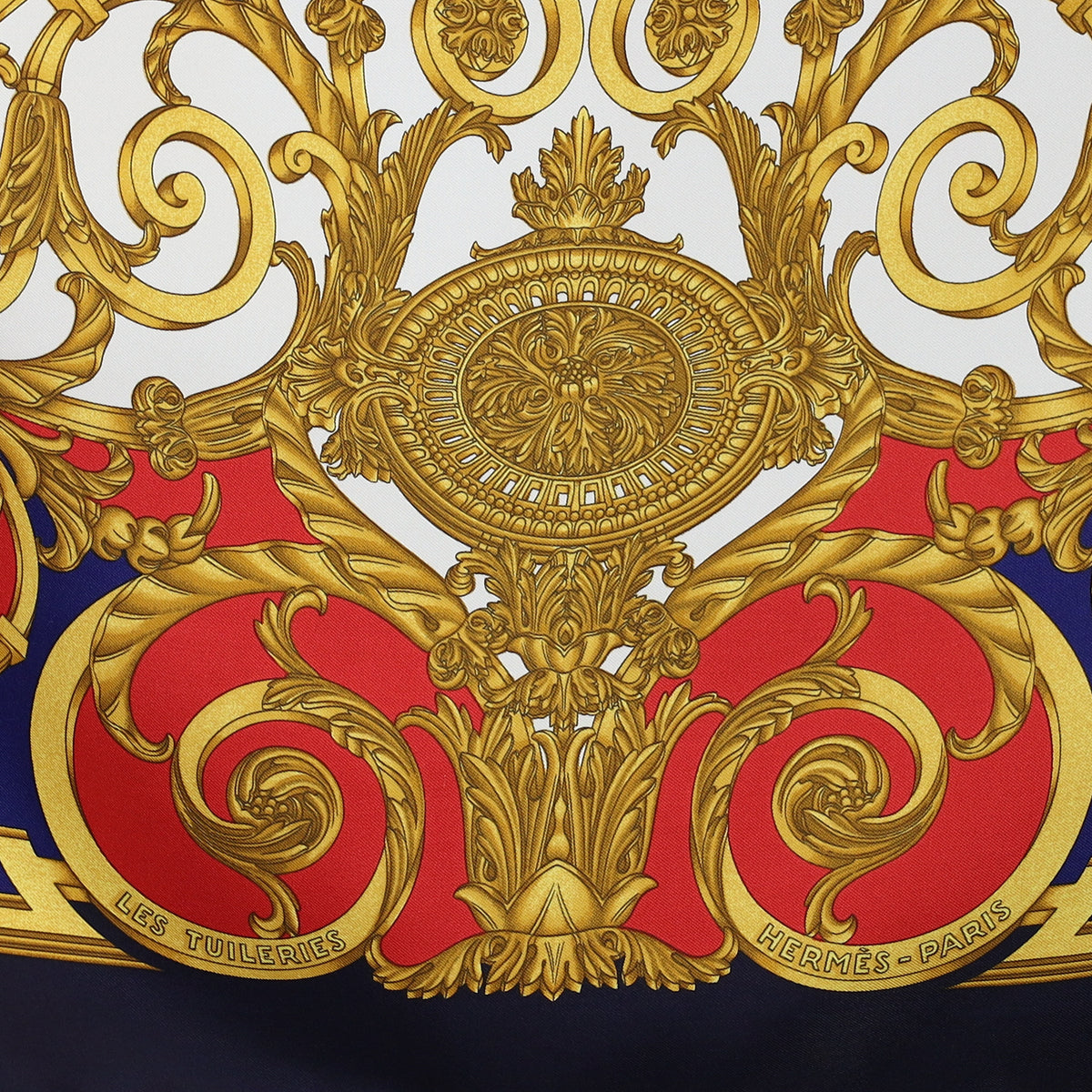 Hermès Les Tuileries Silk Scarf
