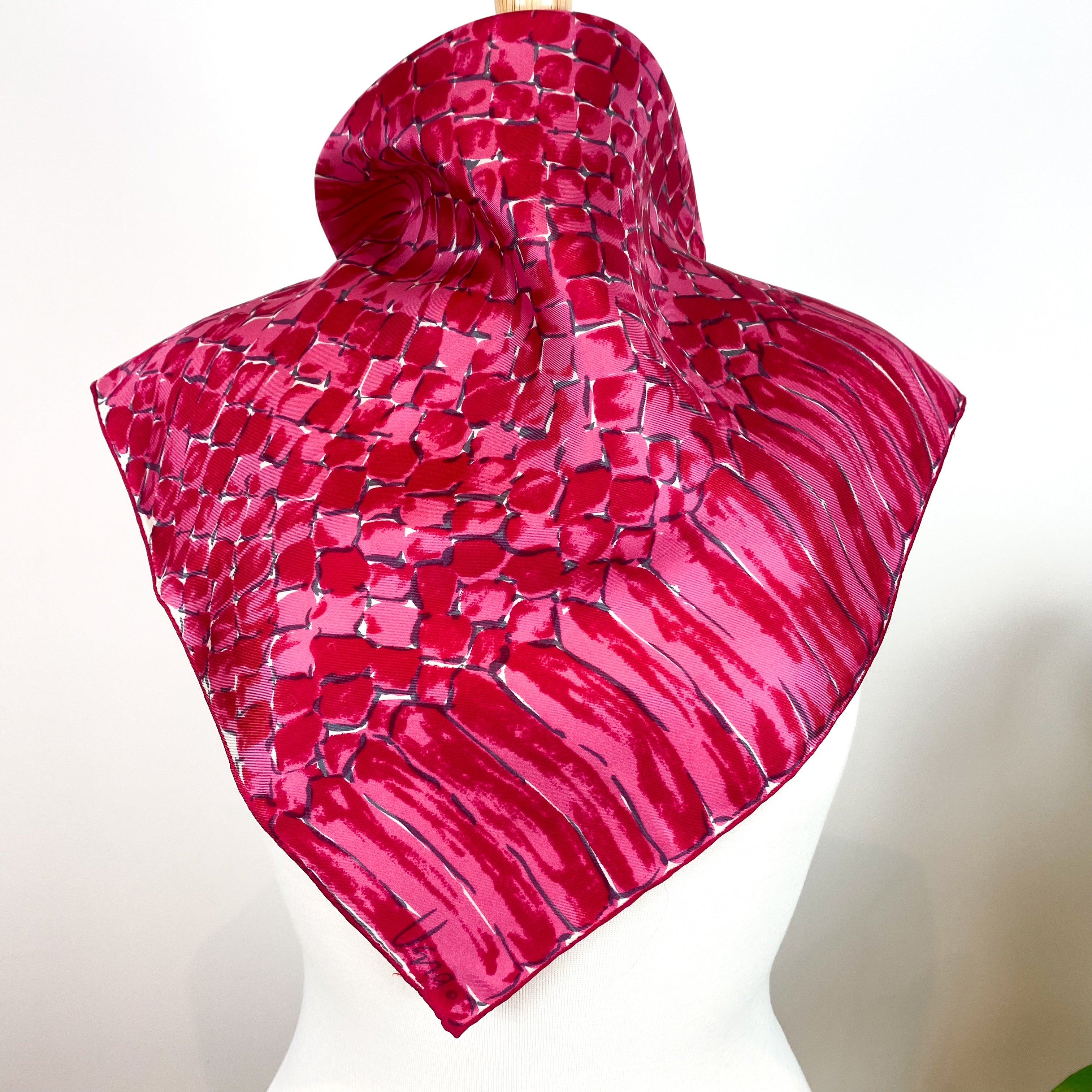 1970s Vera Neumann Vintage Silk Scarf