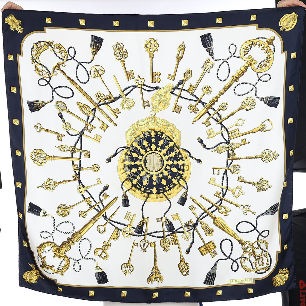 Hermès Les Clefs Silk Scarf