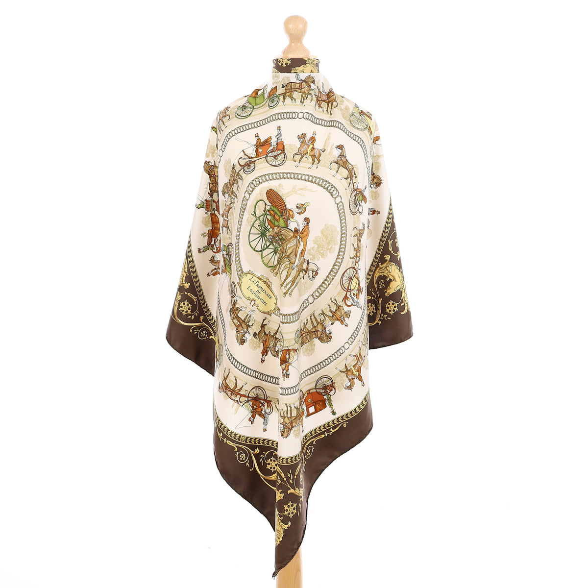 Hermès La Promenade De Longchamp Silk Scarf
