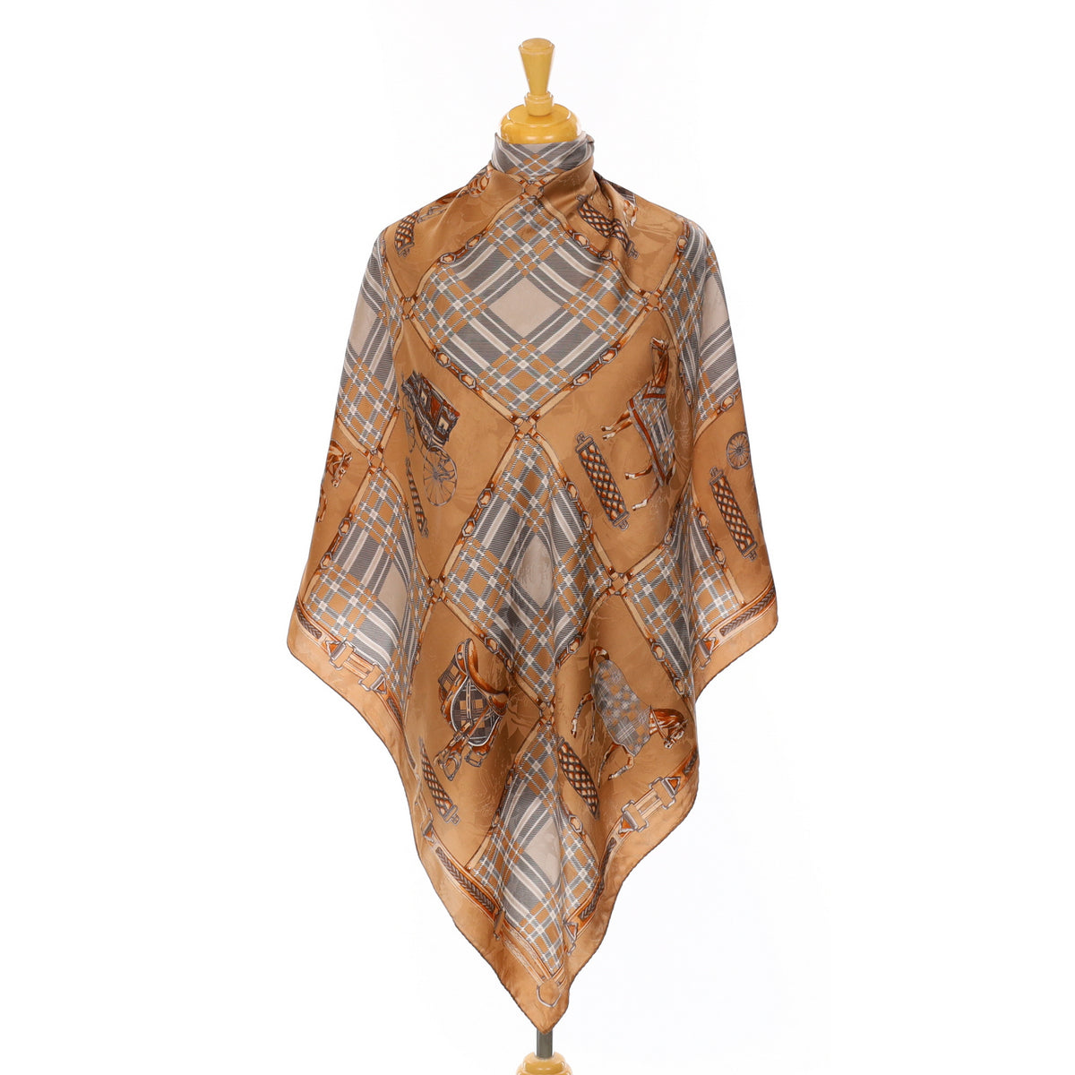 Italian Equestrian Vintage Silk Scarf
