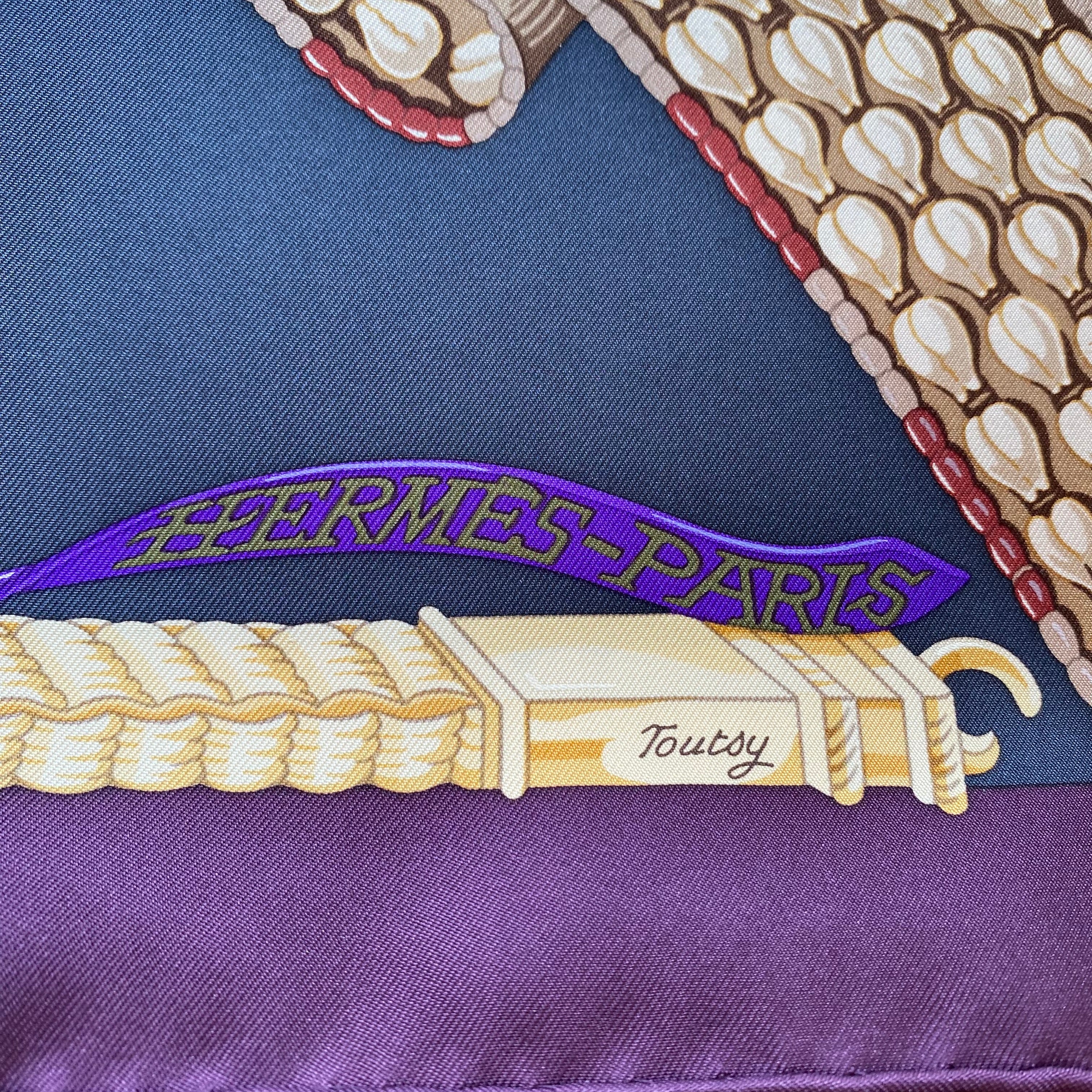 Brand New Boxed Hermés Ceintures et Liens Silk Scarf Quite Rare