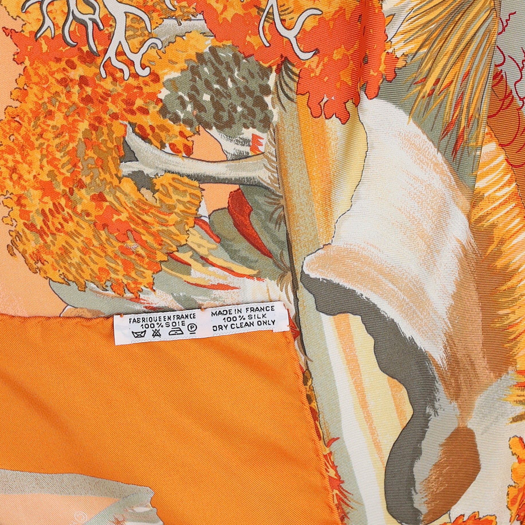 Hermès Nuba Mountain Vintage Silk Scarf