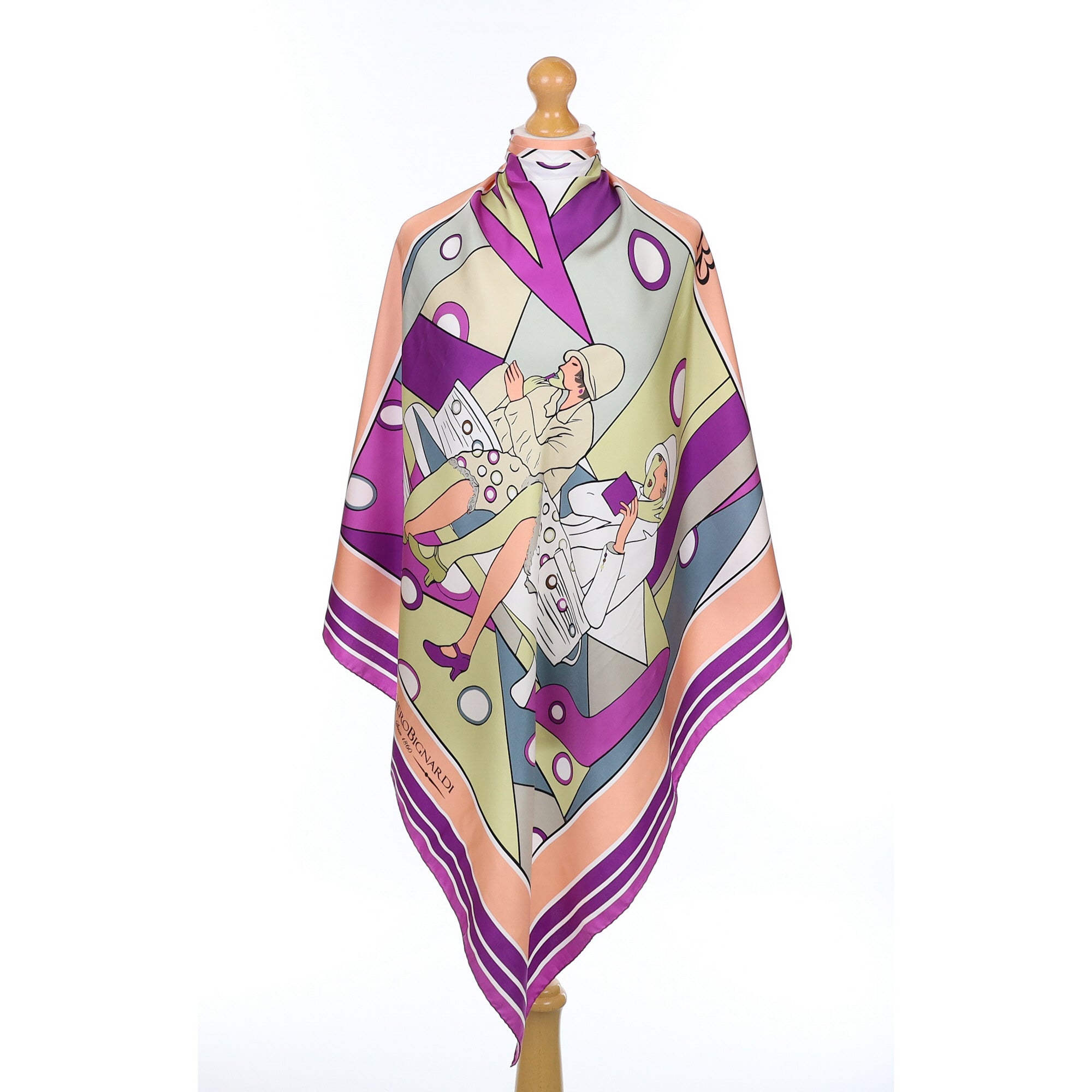 Ruggiero Bignardi Ladies Sitting Silk Scarf