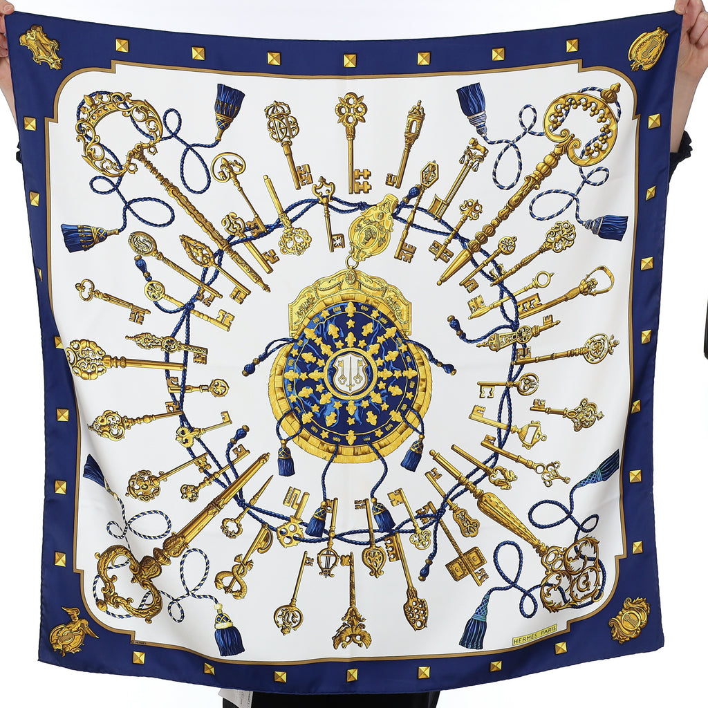 Hermès Les Clefs Silk Scarf