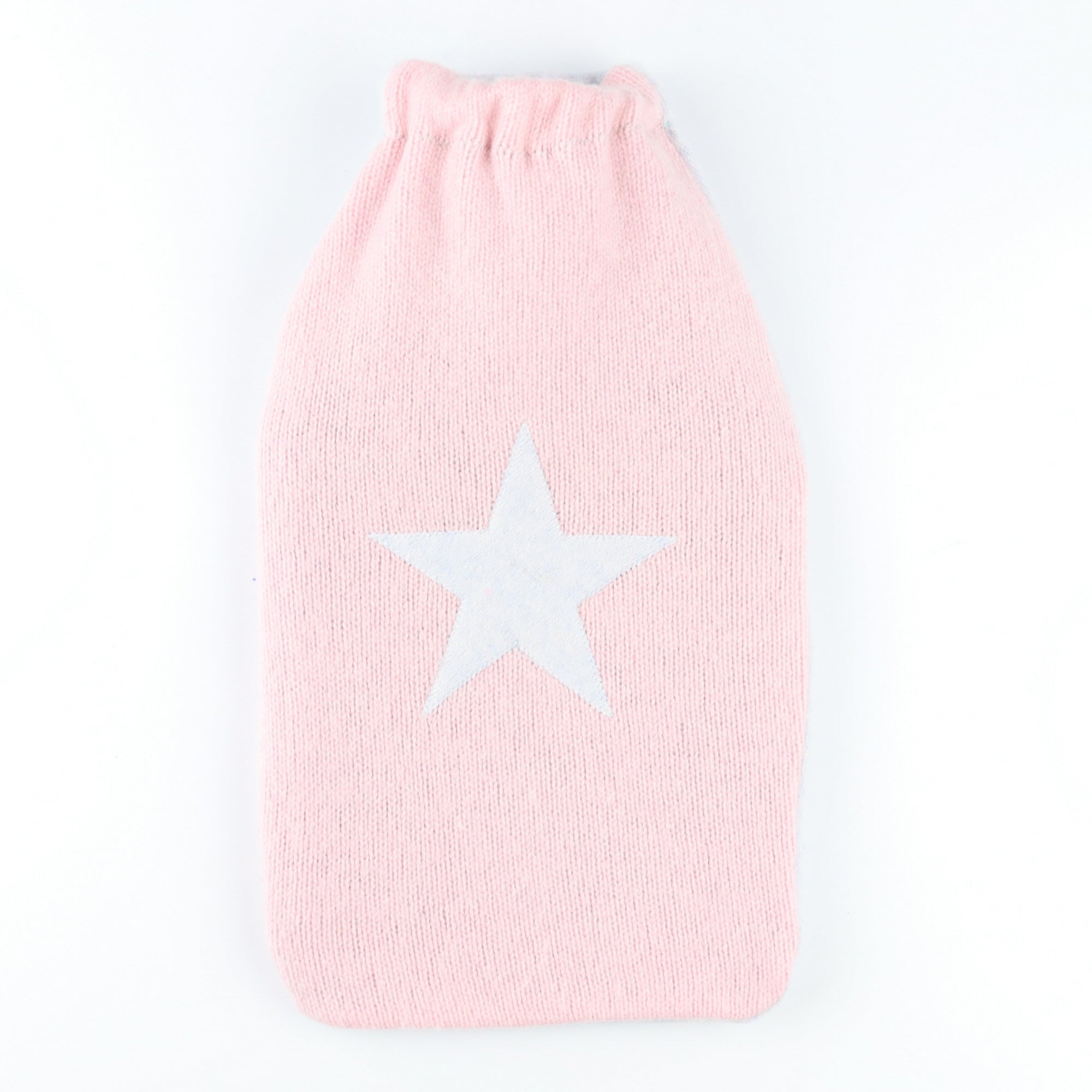 Baby Pink and Blue Star Cashmere Large Hot Water Bottle