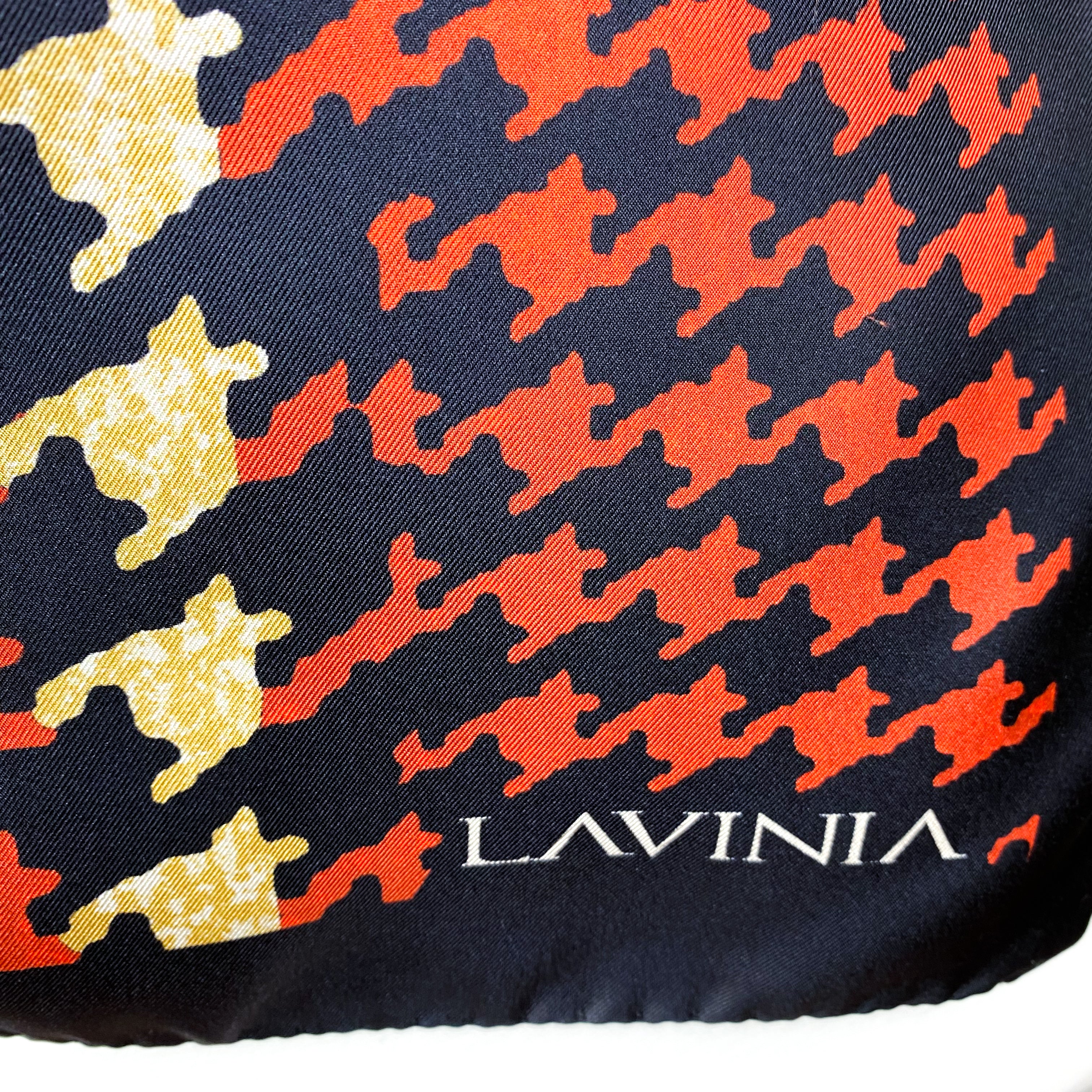 Lavinia Italian Checked Silk Scarf