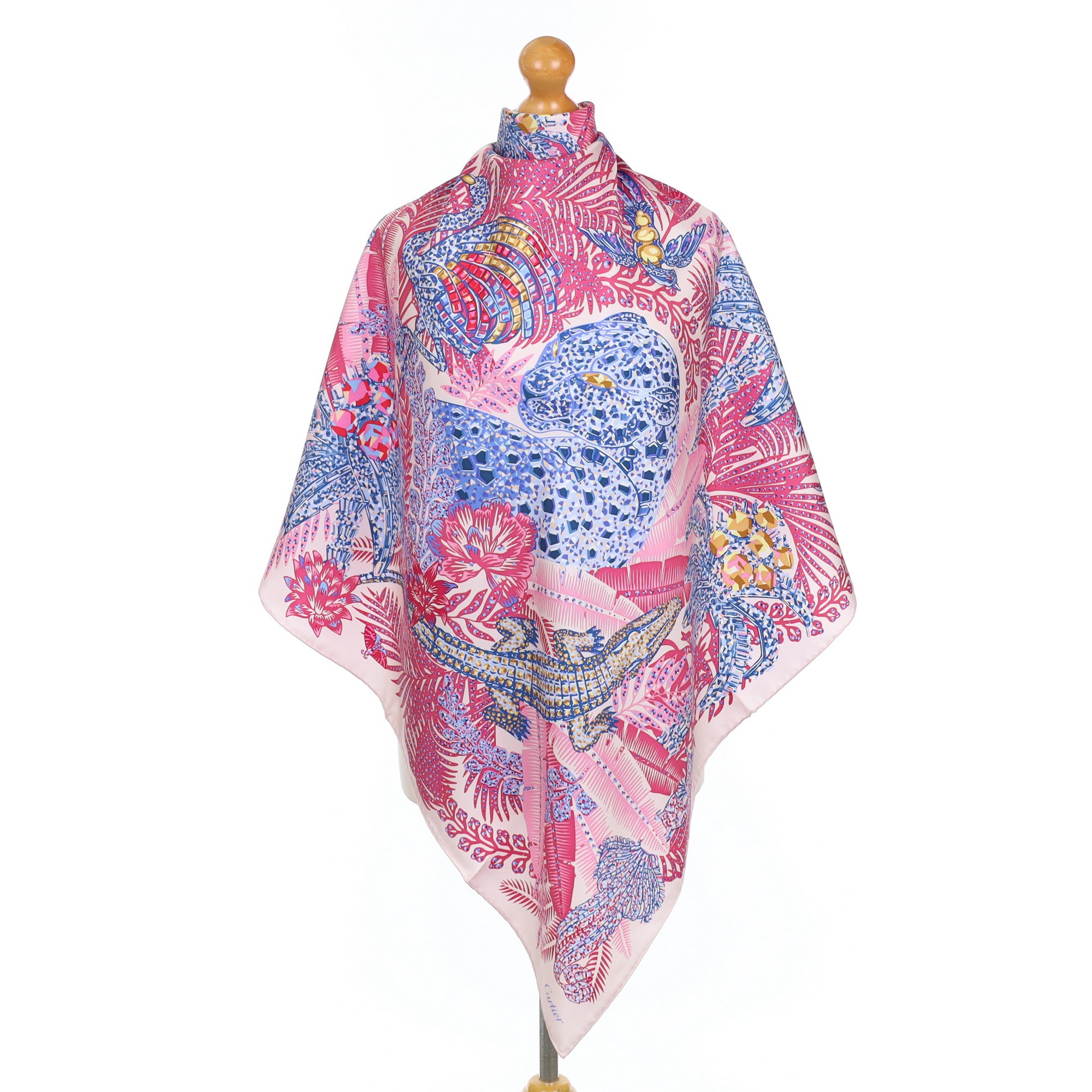 Brand New Cartier Designer Silk Scarf