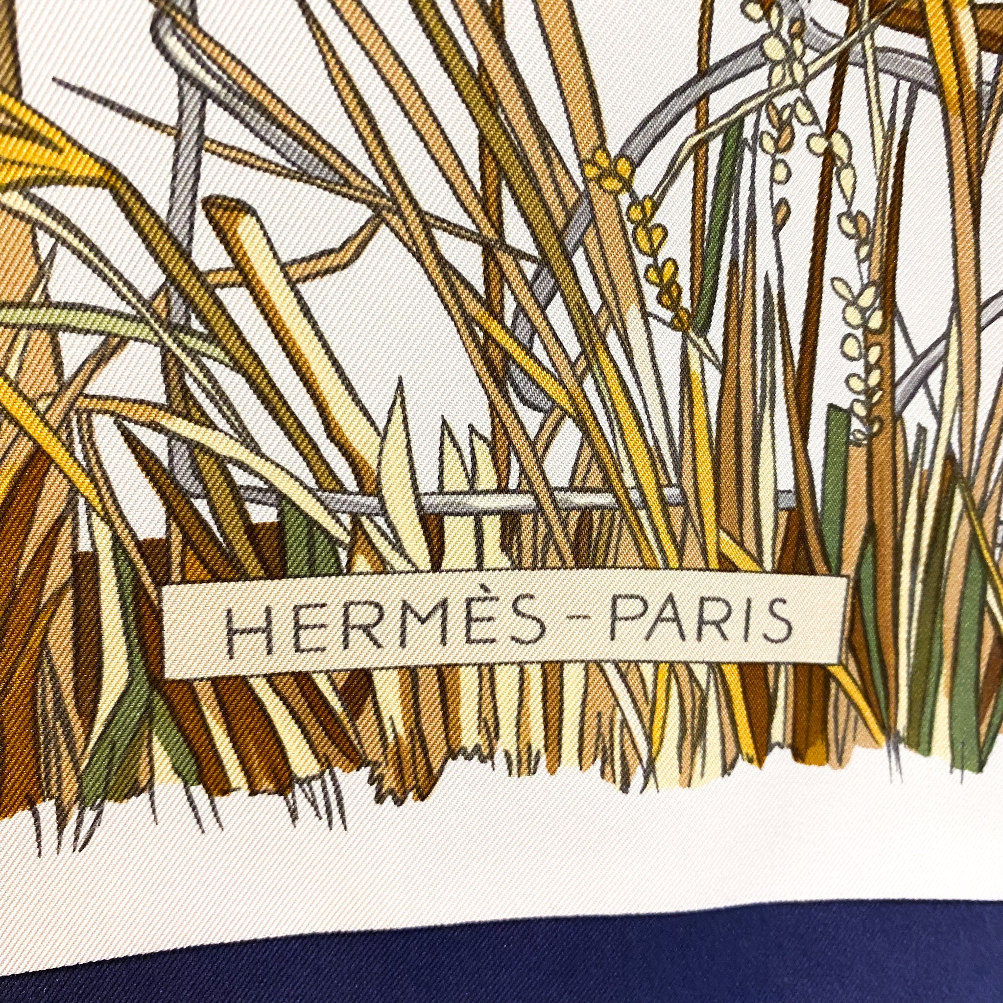 Boxed Hermes Grand Vent 1965 Designer Silk Scarf