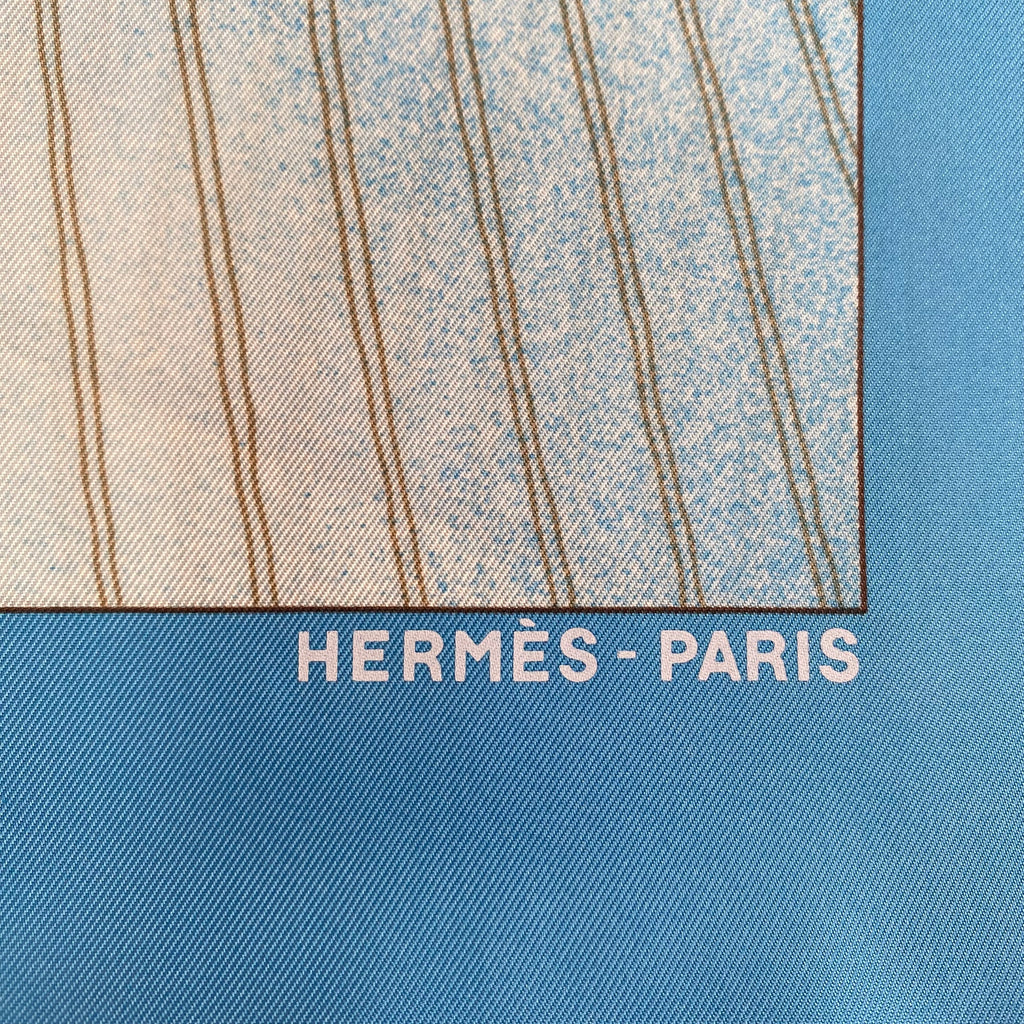 Pristine Boxed Hermès Royal Yacht Squadron Bicentenary Silk Scarf
