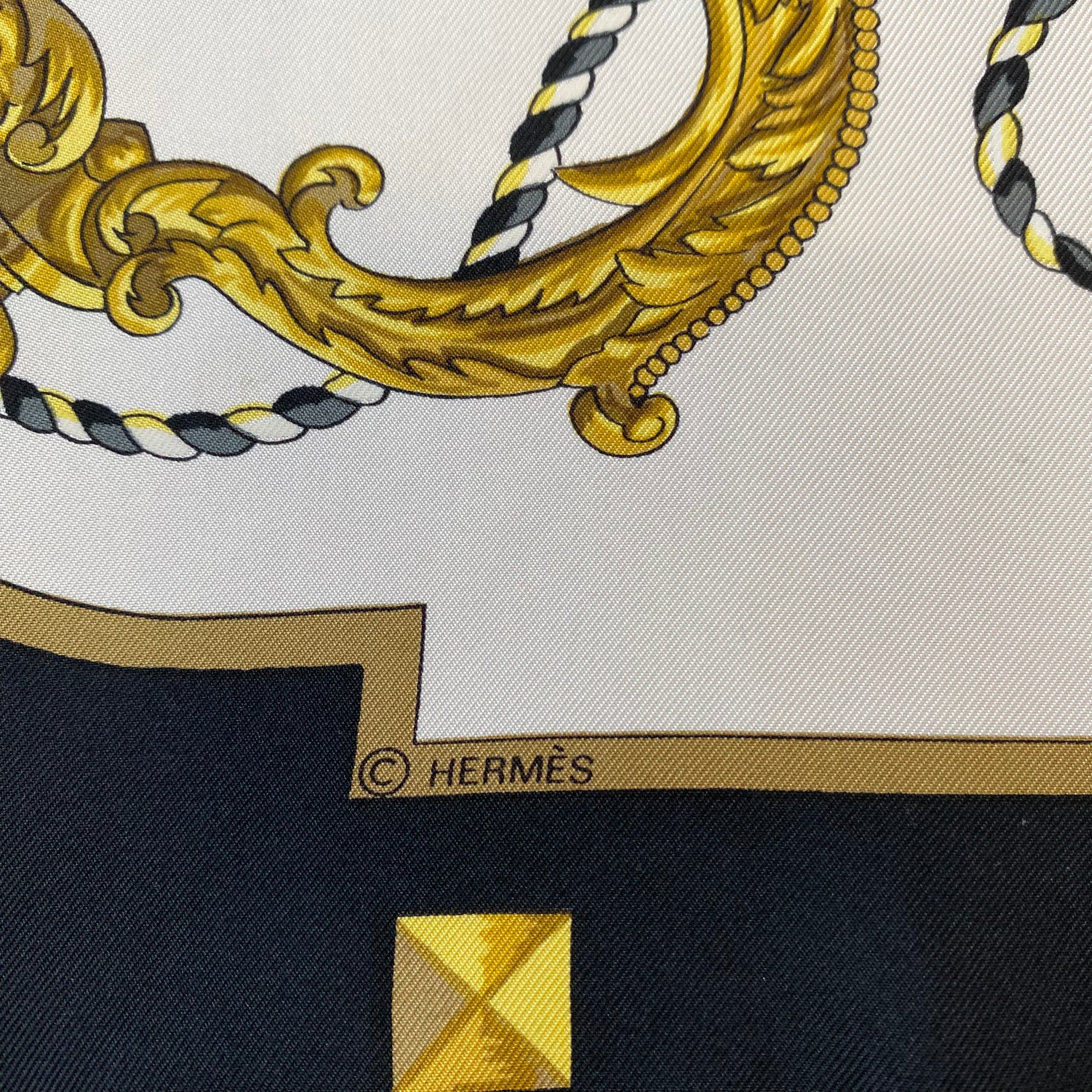 Hermès Les Clefs Silk Scarf
