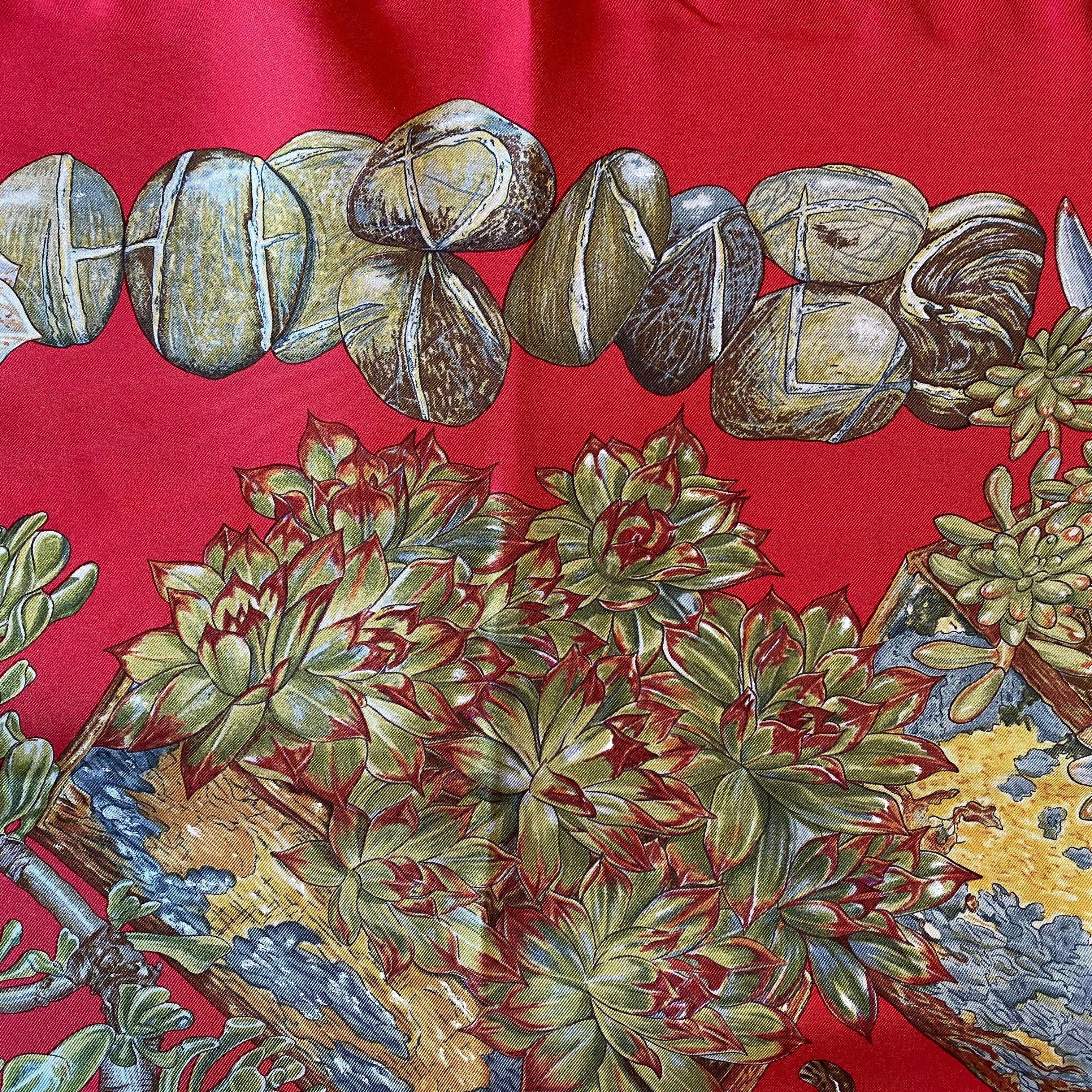 Hermès Jardins Secret Silk Scarf