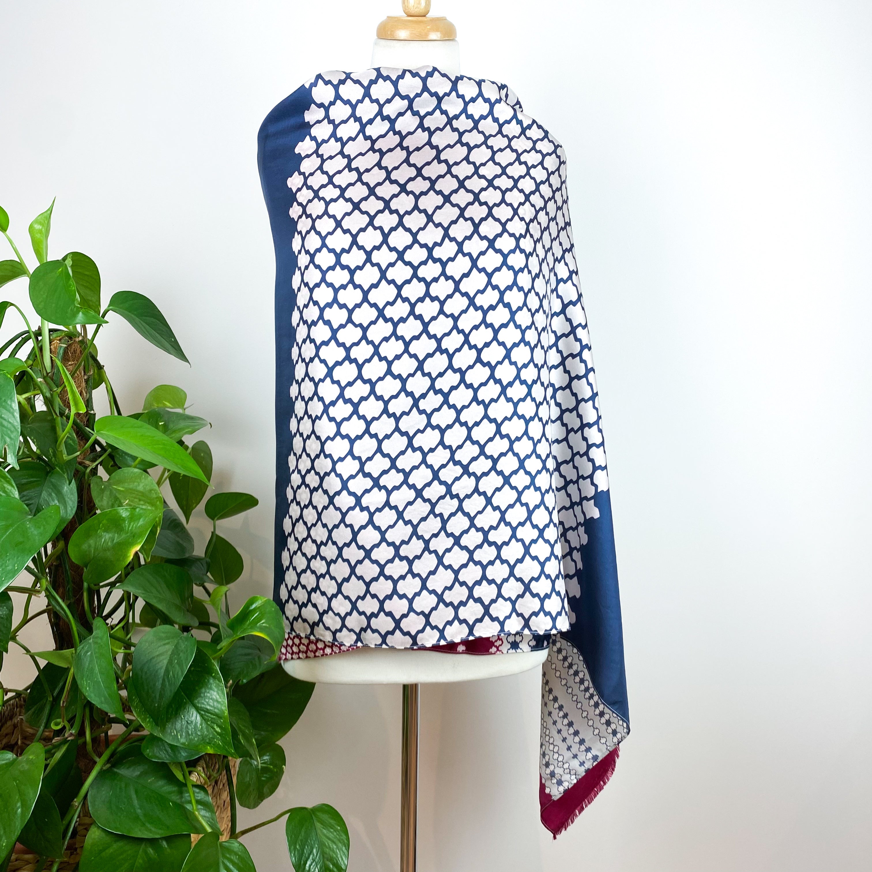 Jaeger Large Wrap Style Silk Scarf