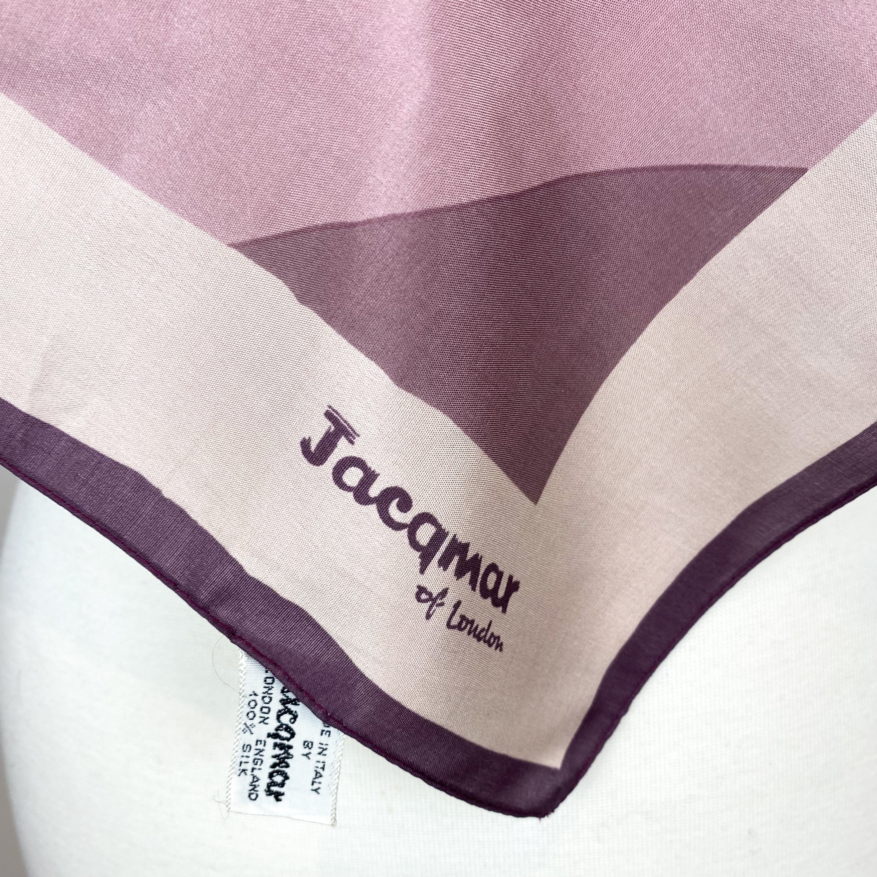 Jacqmar Striped Vintage Silk Scarf