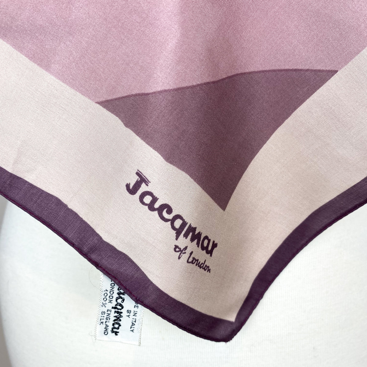 Jacqmar Striped Vintage Silk Scarf