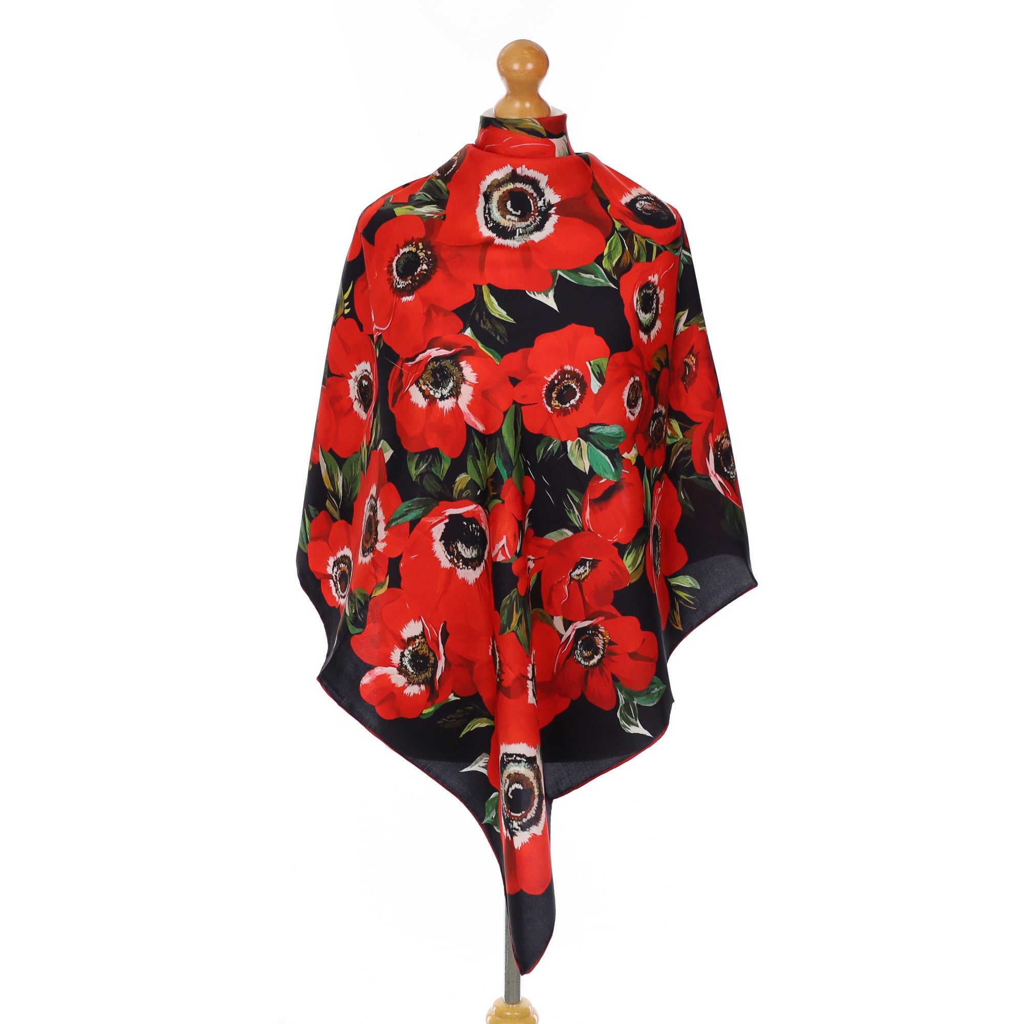 Poppy Design Silk Scarf
