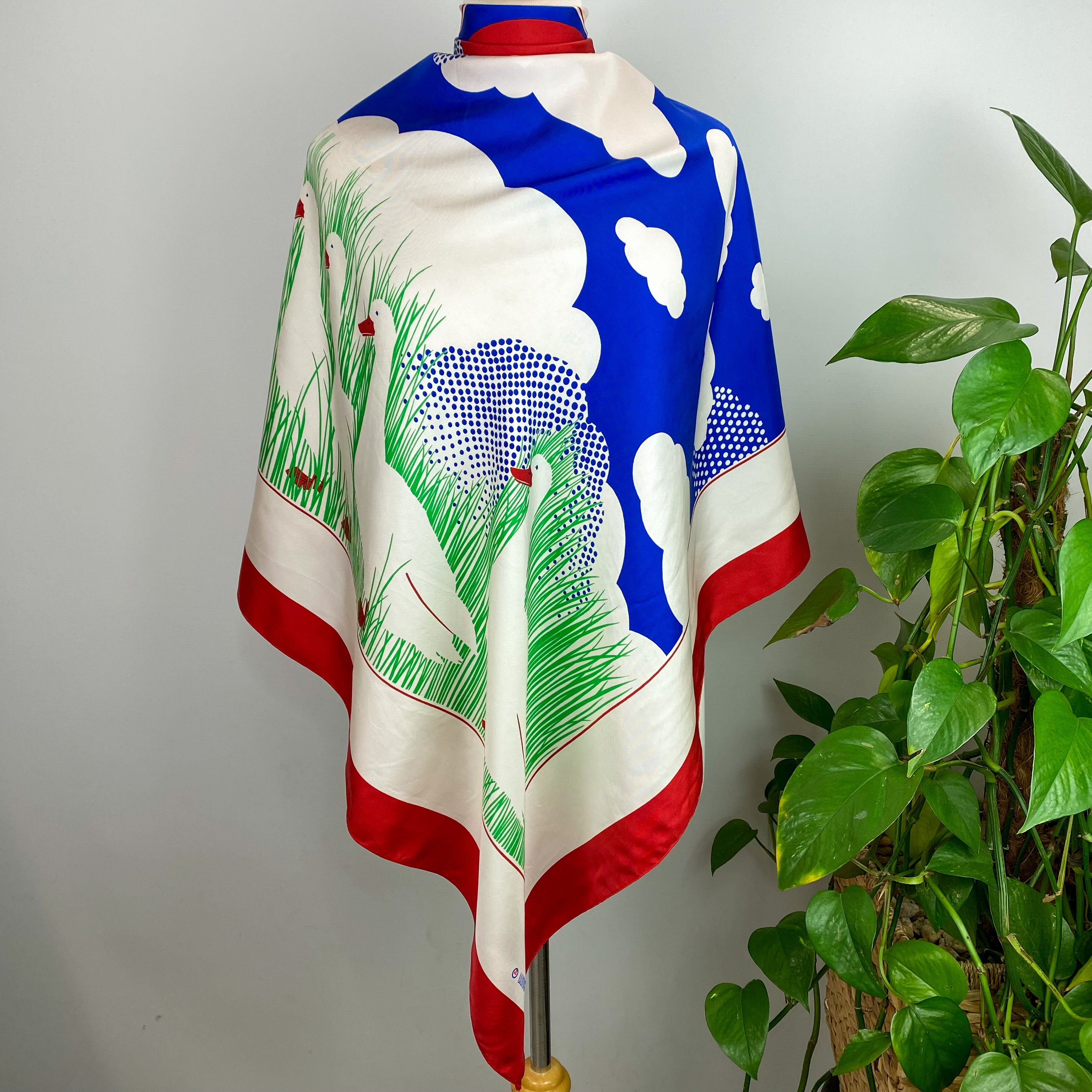 Lamesch Primary Coloured French Silk Scarf