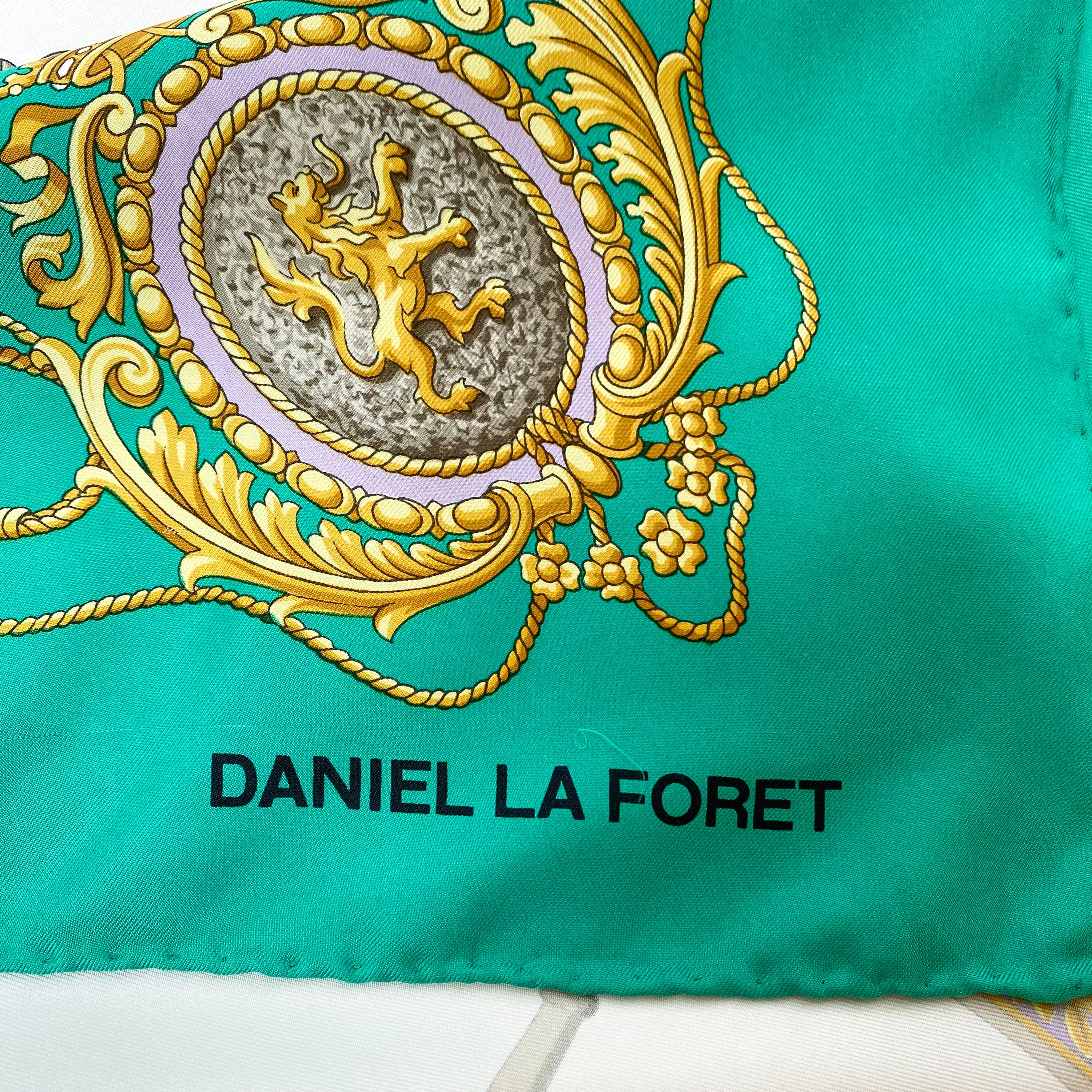 Daniel La Foret French Vintage Silk Scarf