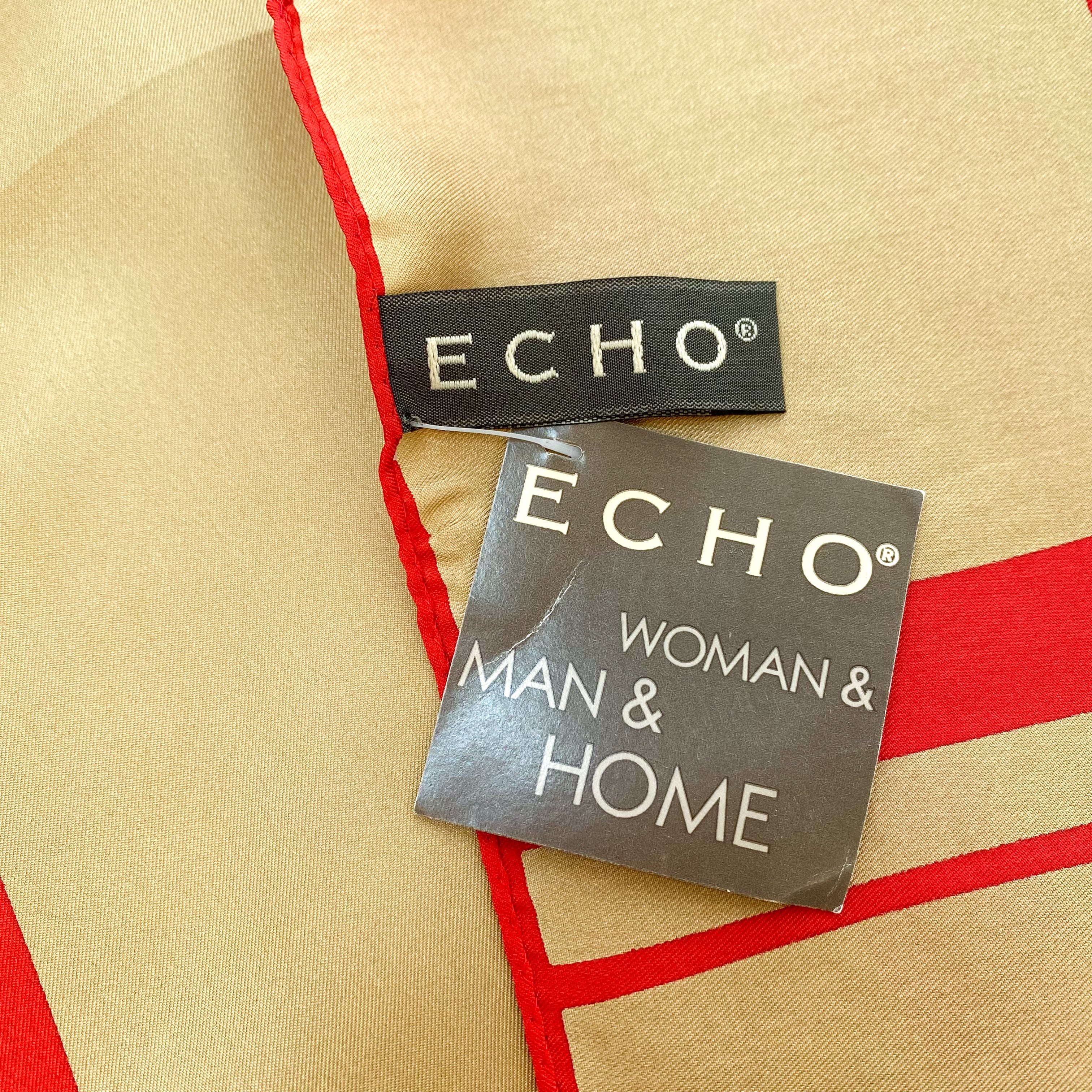 Brand New Echo Geometric Silk Scarf