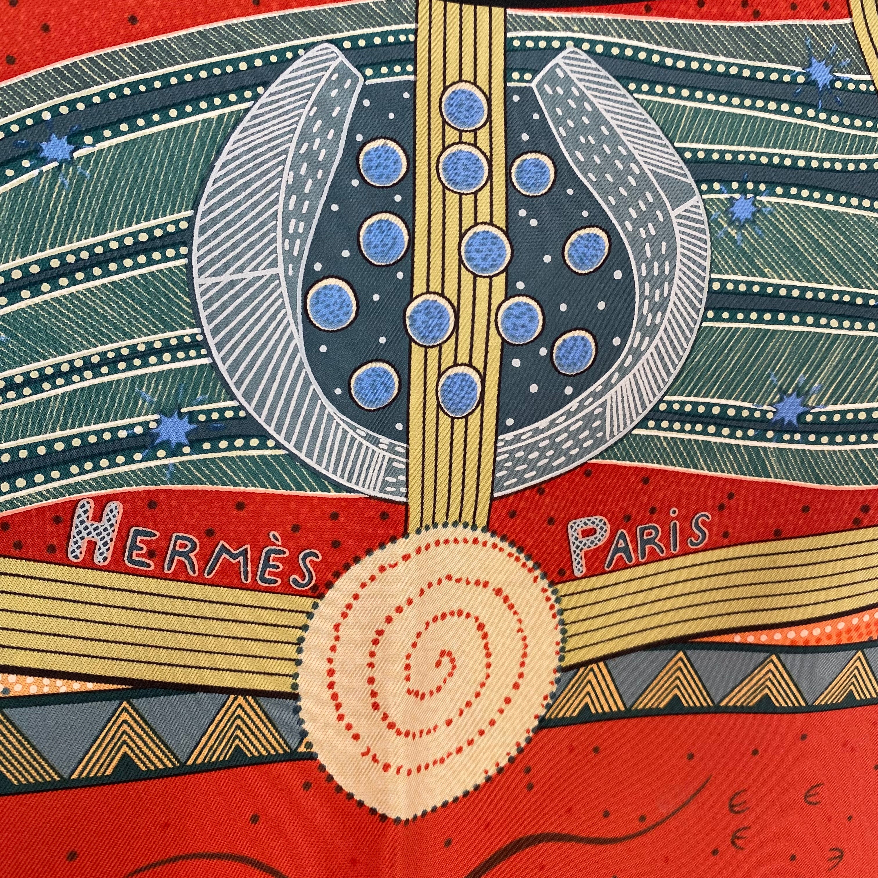 Brand New Boxed Hermès Rêve D’Australie Silk Scarf