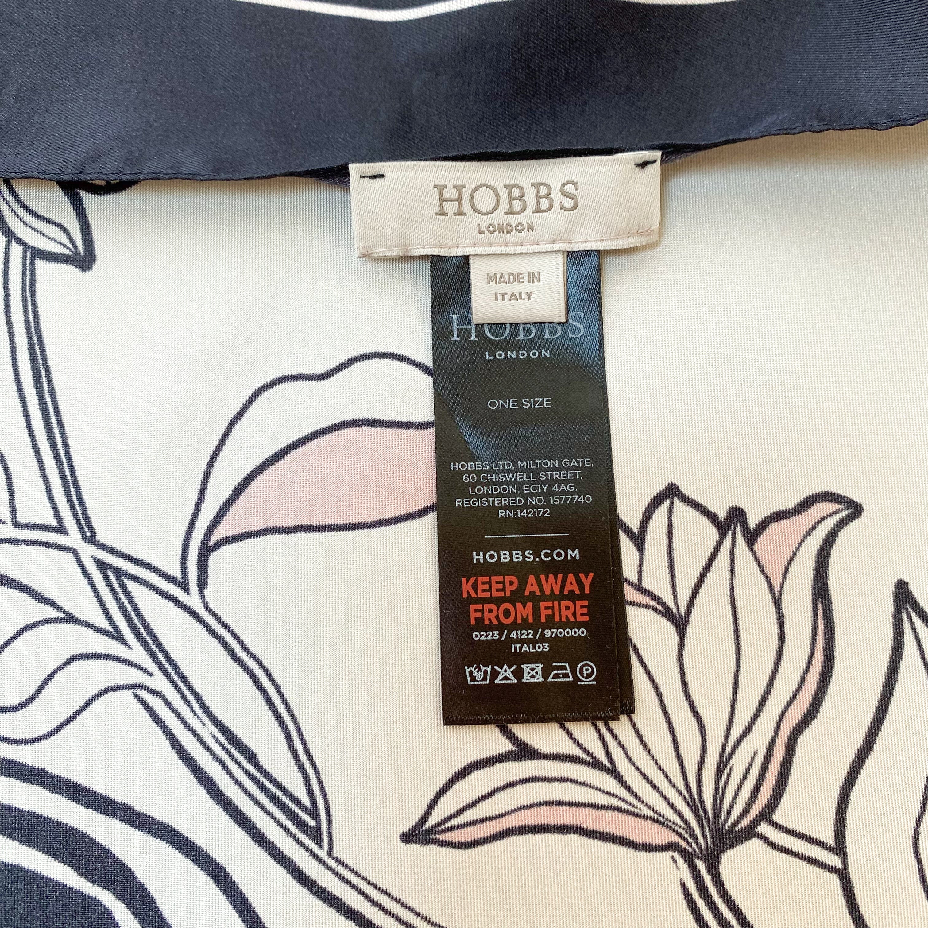 Large Hobbs Floral Silk Scarf