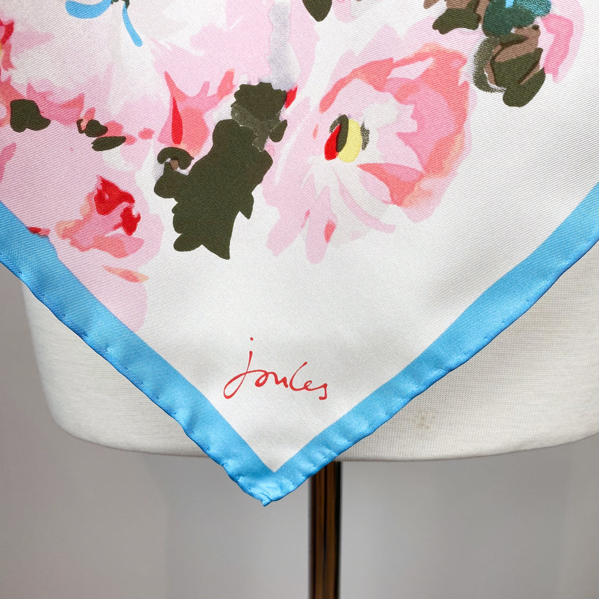 Joules Pretty Floral Silk Scarf