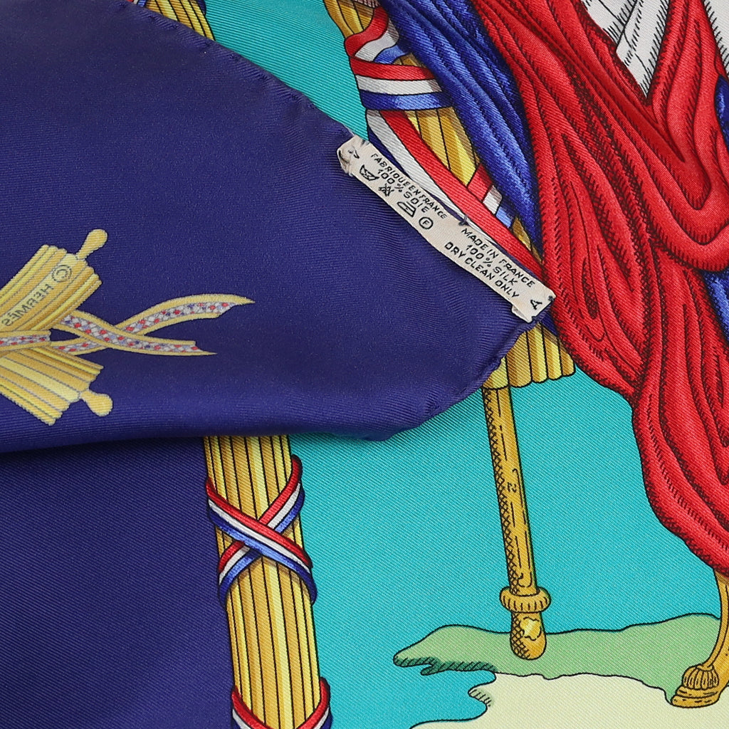Hermès République Française Liberte Égalité Fraternité 1789 Silk Scarf